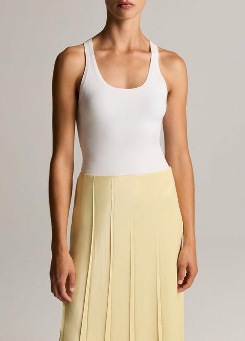 Milano-Stitch Scoop-Neck Sweater Tank