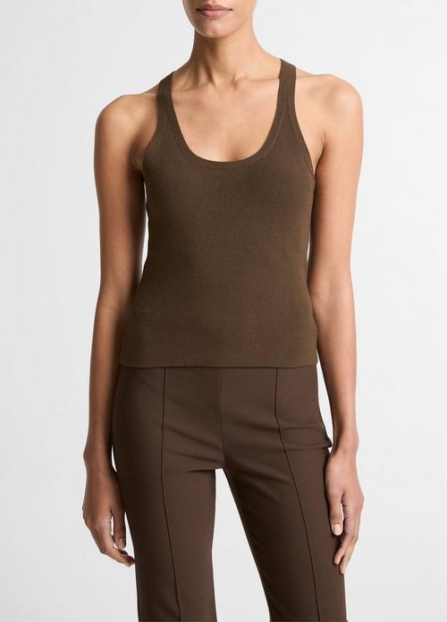 Milano-Stitch Scoop-Neck Sweater Tank