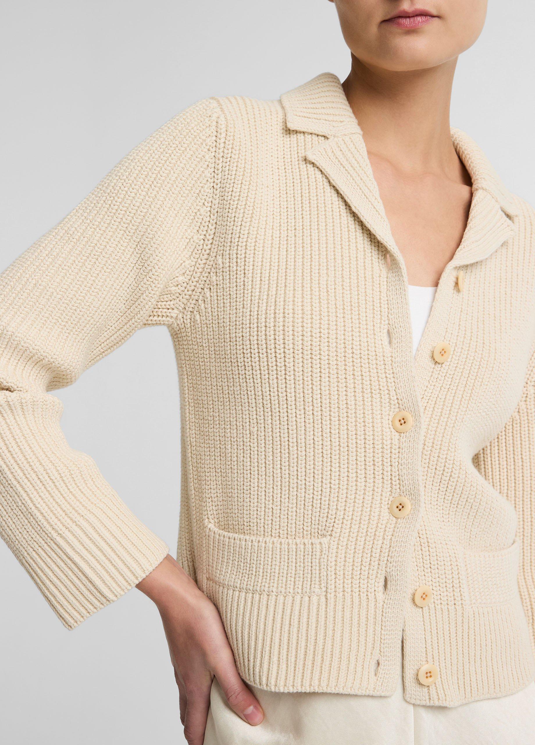 Cotton-Blend Pocket Cardigan image number 1