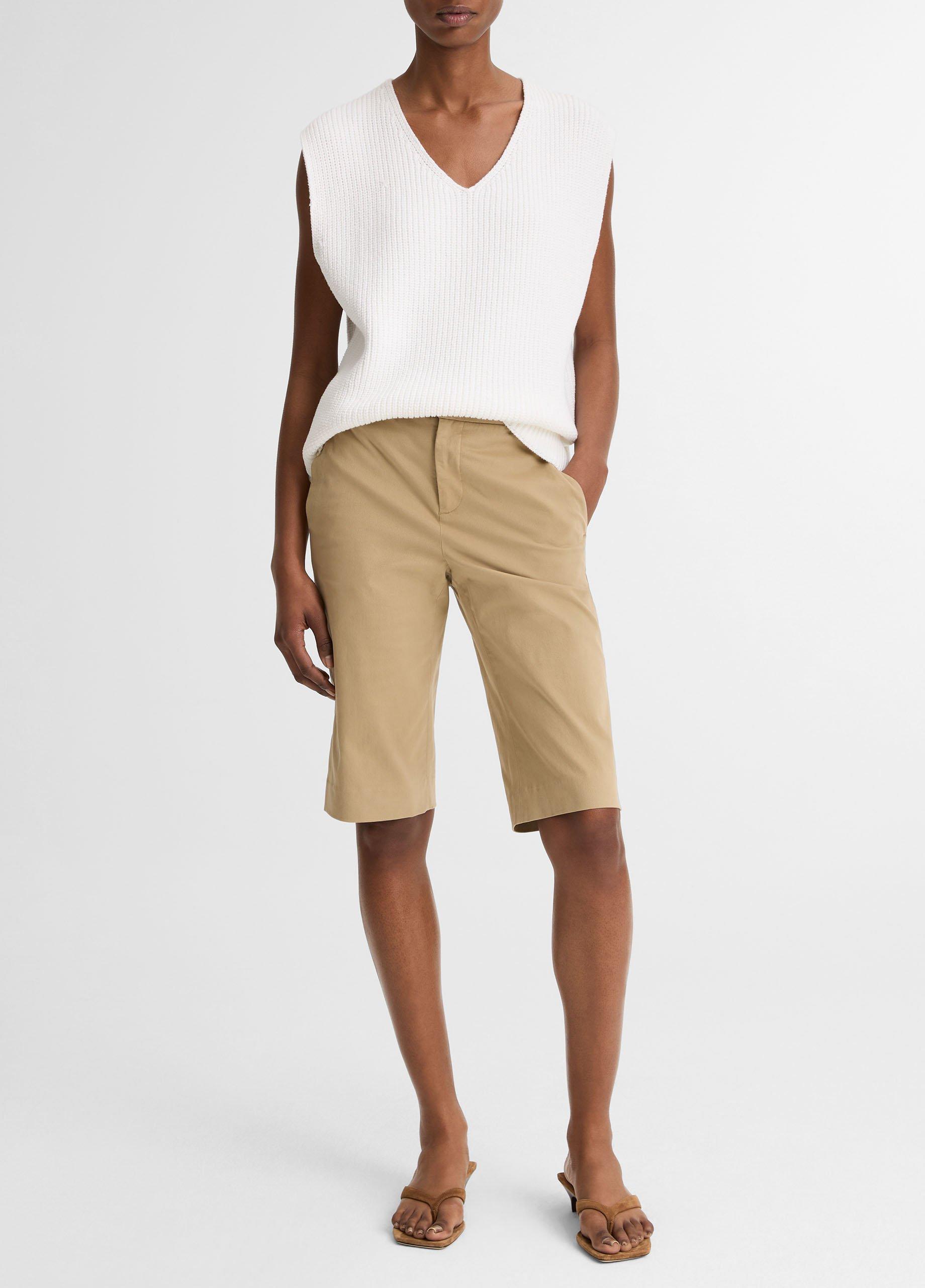 Cotton-Blend Relaxed Sweater Vest image number 3