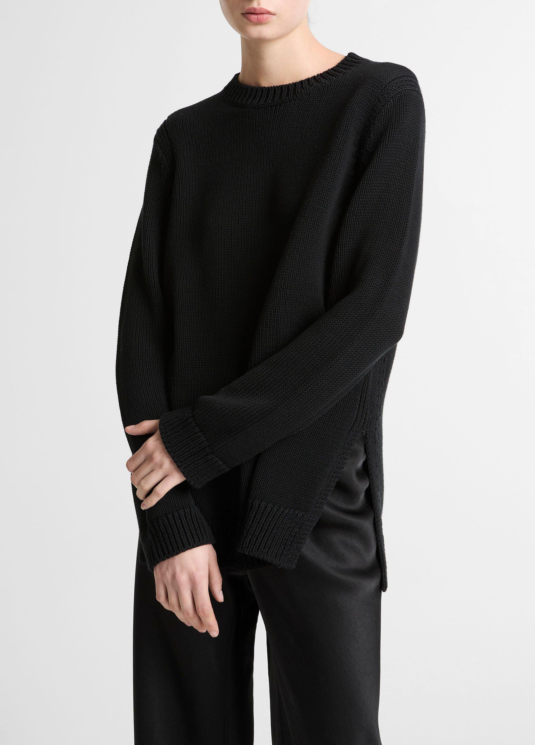 Italian Cotton-Blend Tunic Sweater image number 0