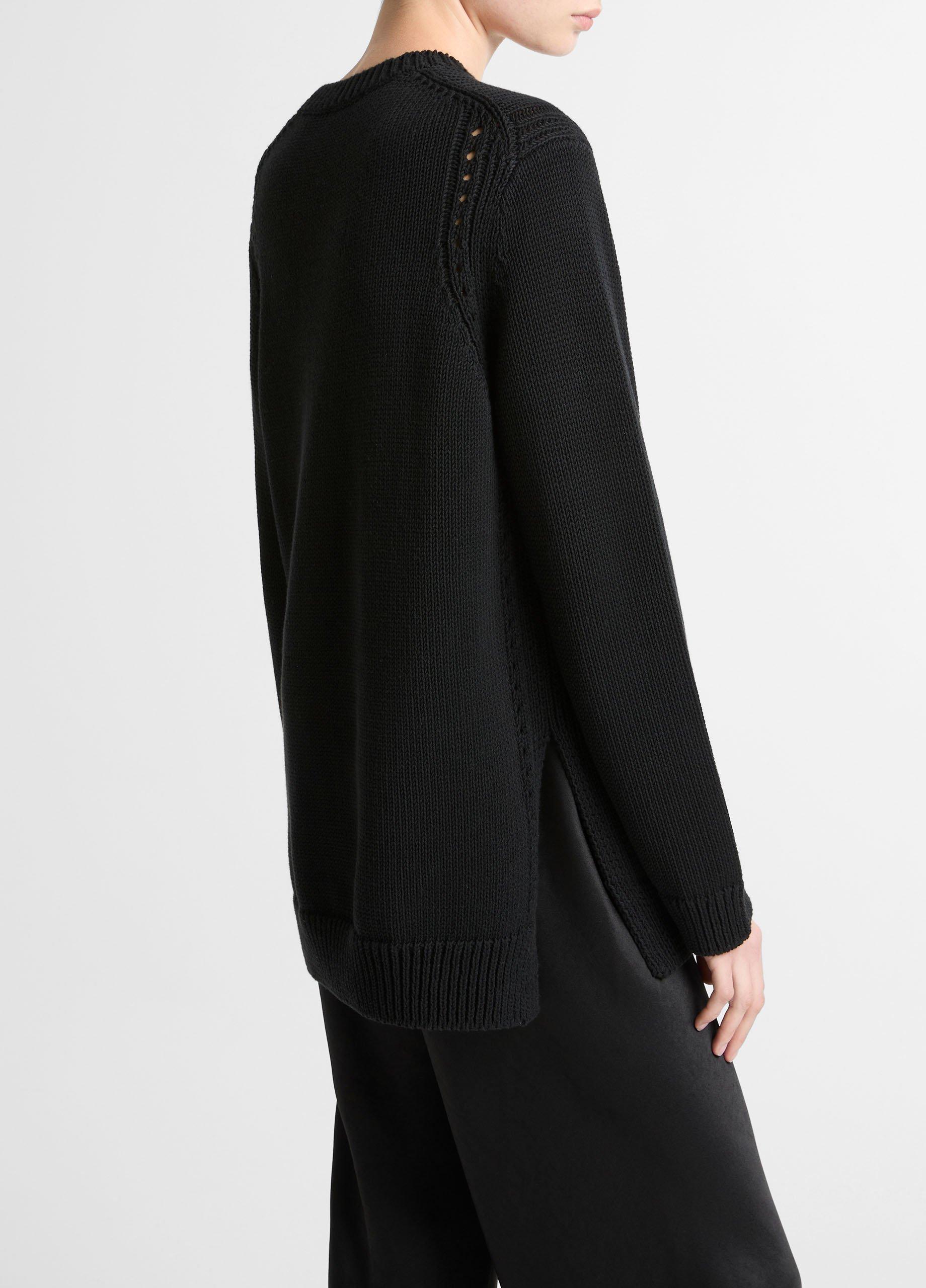 Italian Cotton-Blend Tunic Sweater image number 1