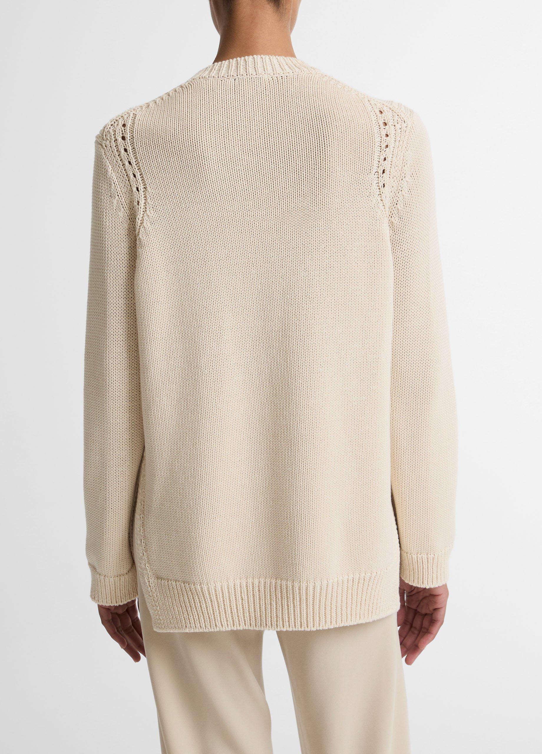 Italian Cotton-Blend Tunic Sweater image number 2