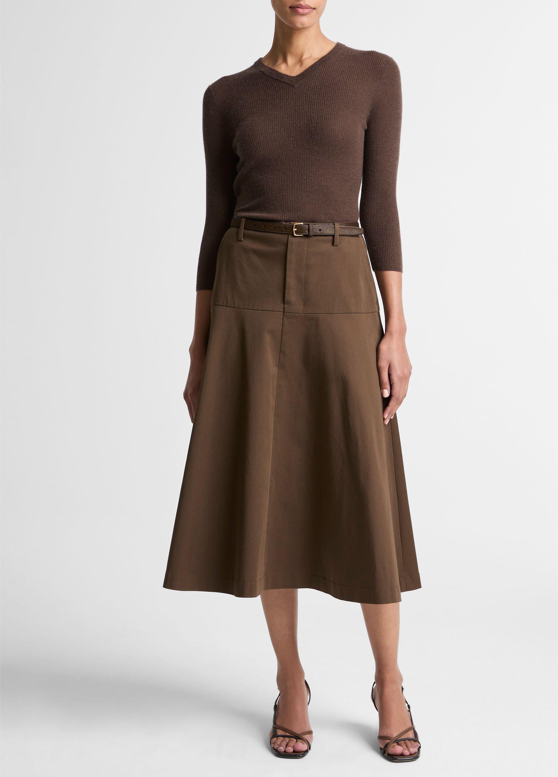 Cashmere-Silk High V-Neck Sweater&nbsp; image number 3