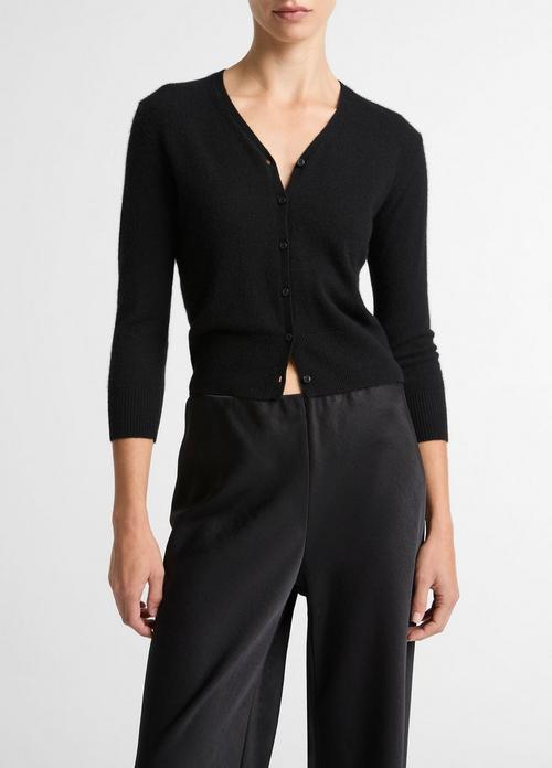 Cashmere-Silk V-Neck Cardigan