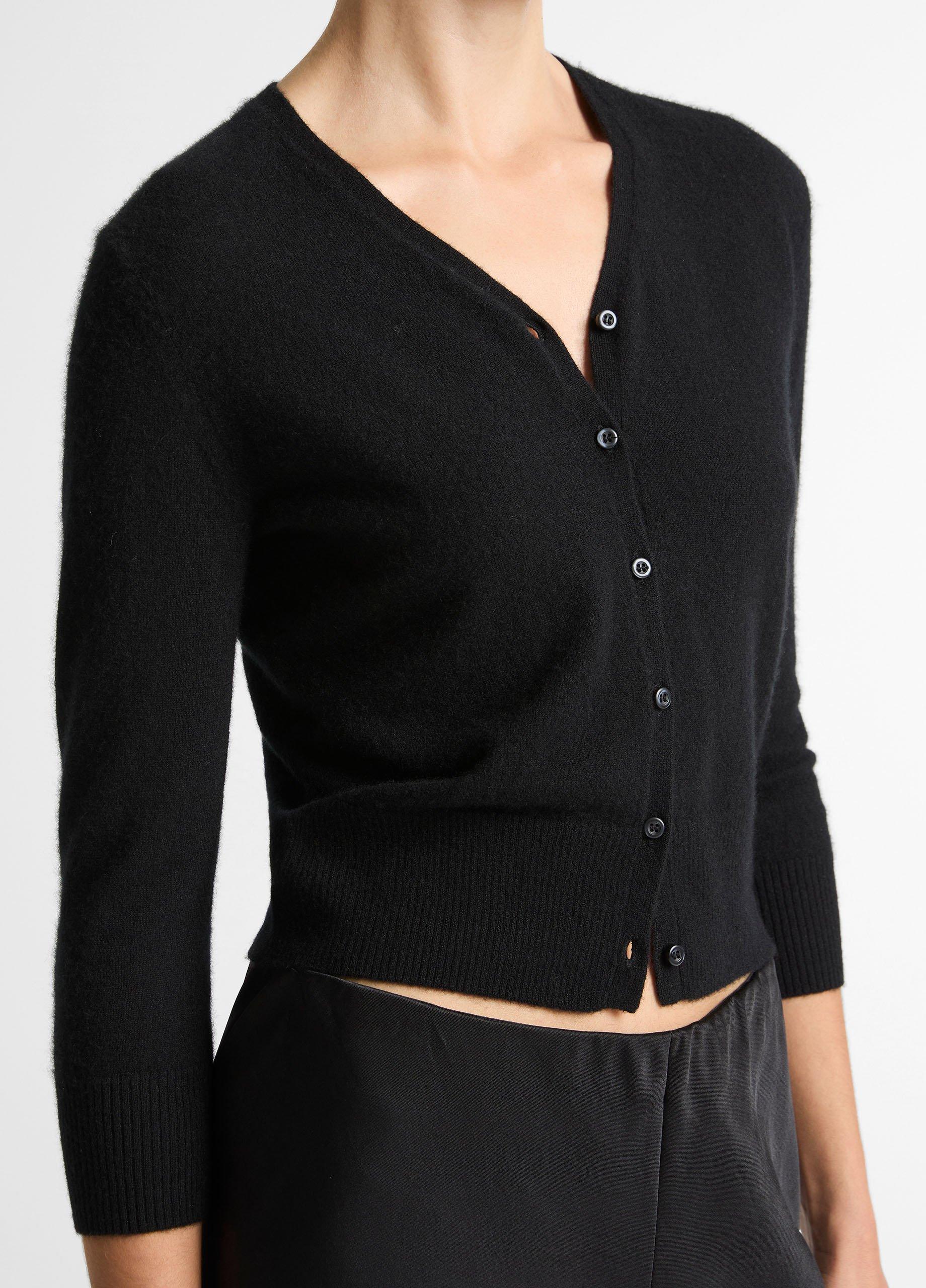 Cashmere-Silk V-Neck Cardigan image number 1