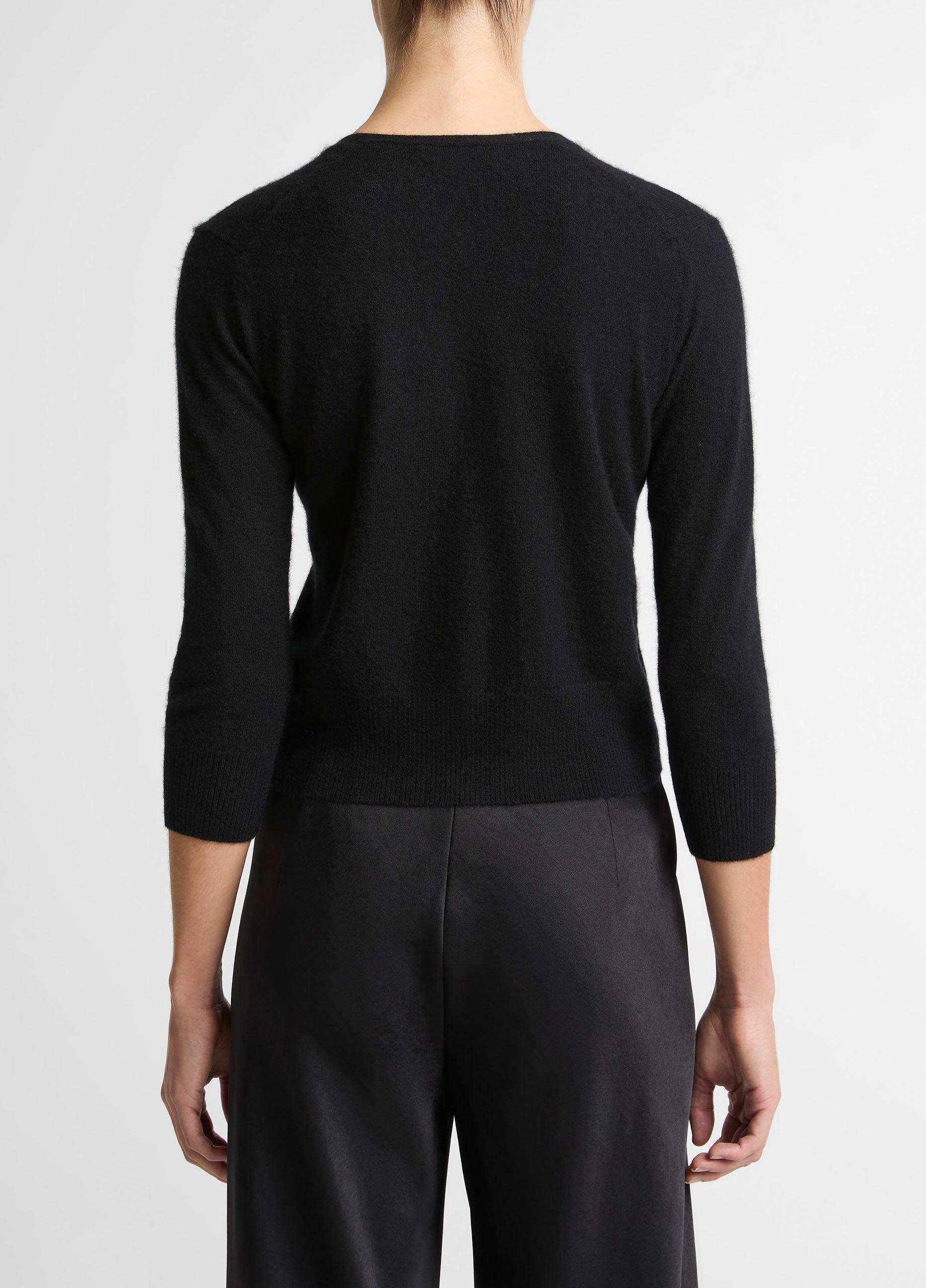 Cashmere-Silk V-Neck Cardigan image number 2