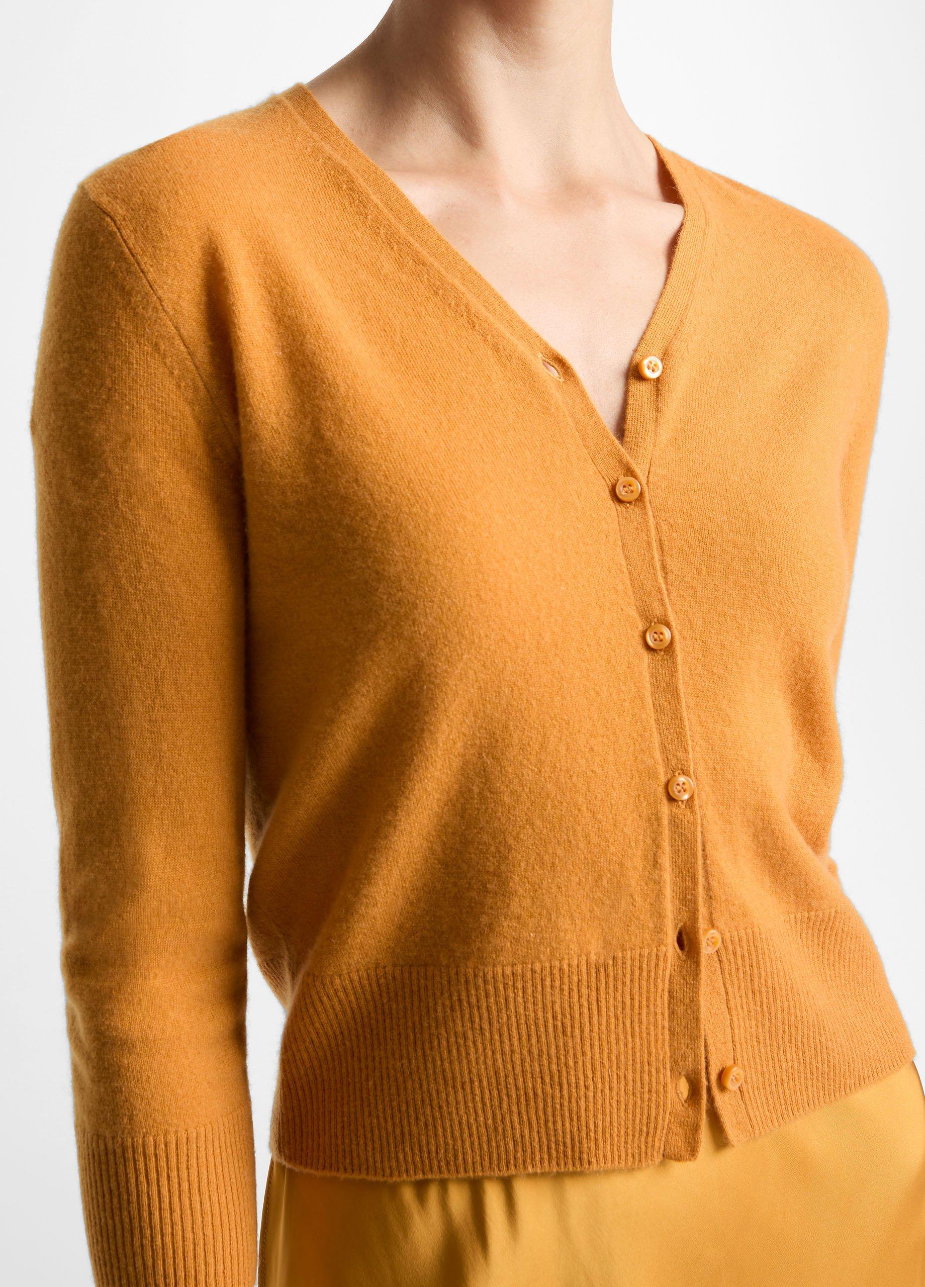 Cashmere-Silk V-Neck Cardigan image number 1
