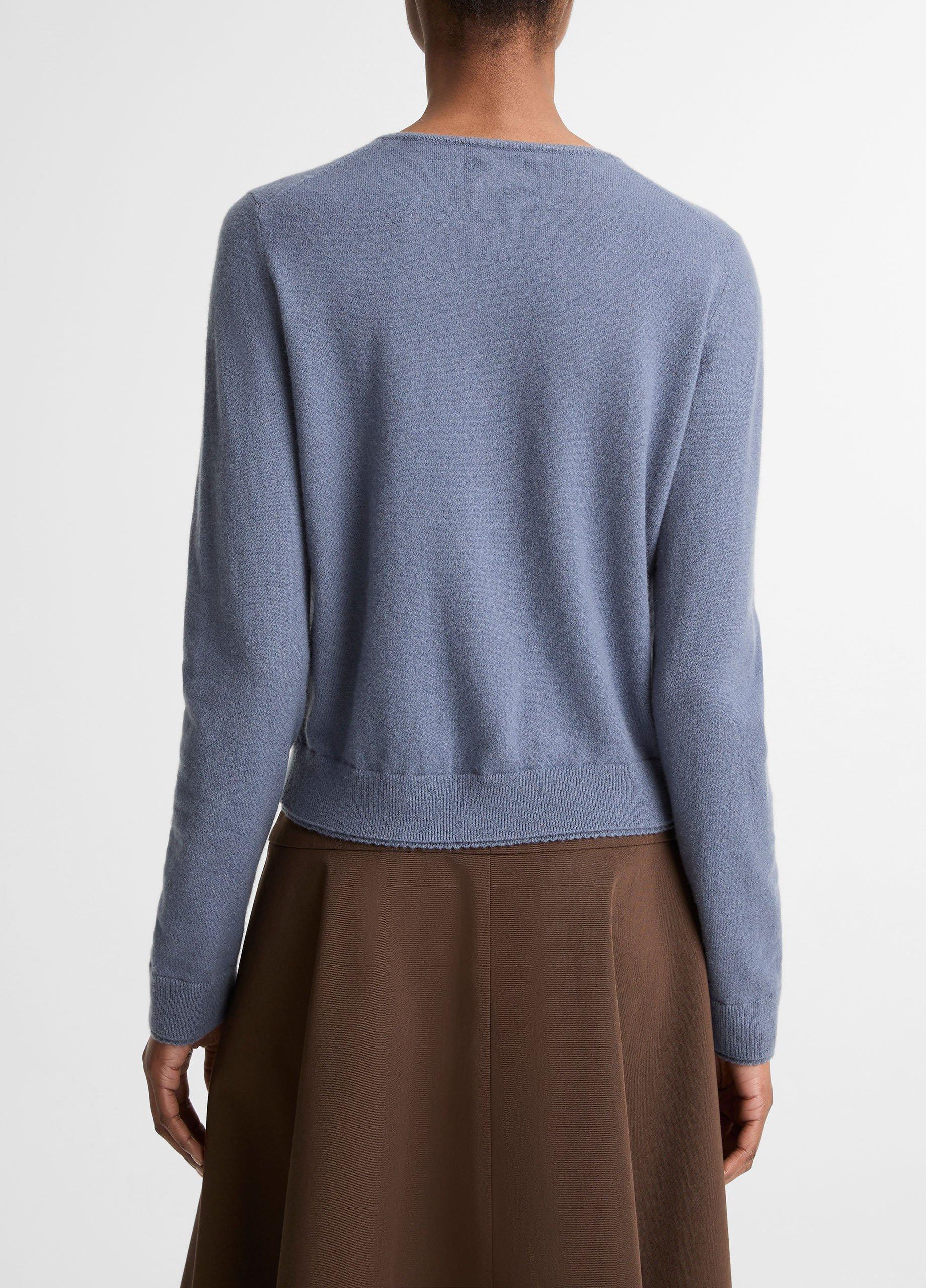 Scallop-Trim Wool & Cashmere-Blend Cardigan image number 2