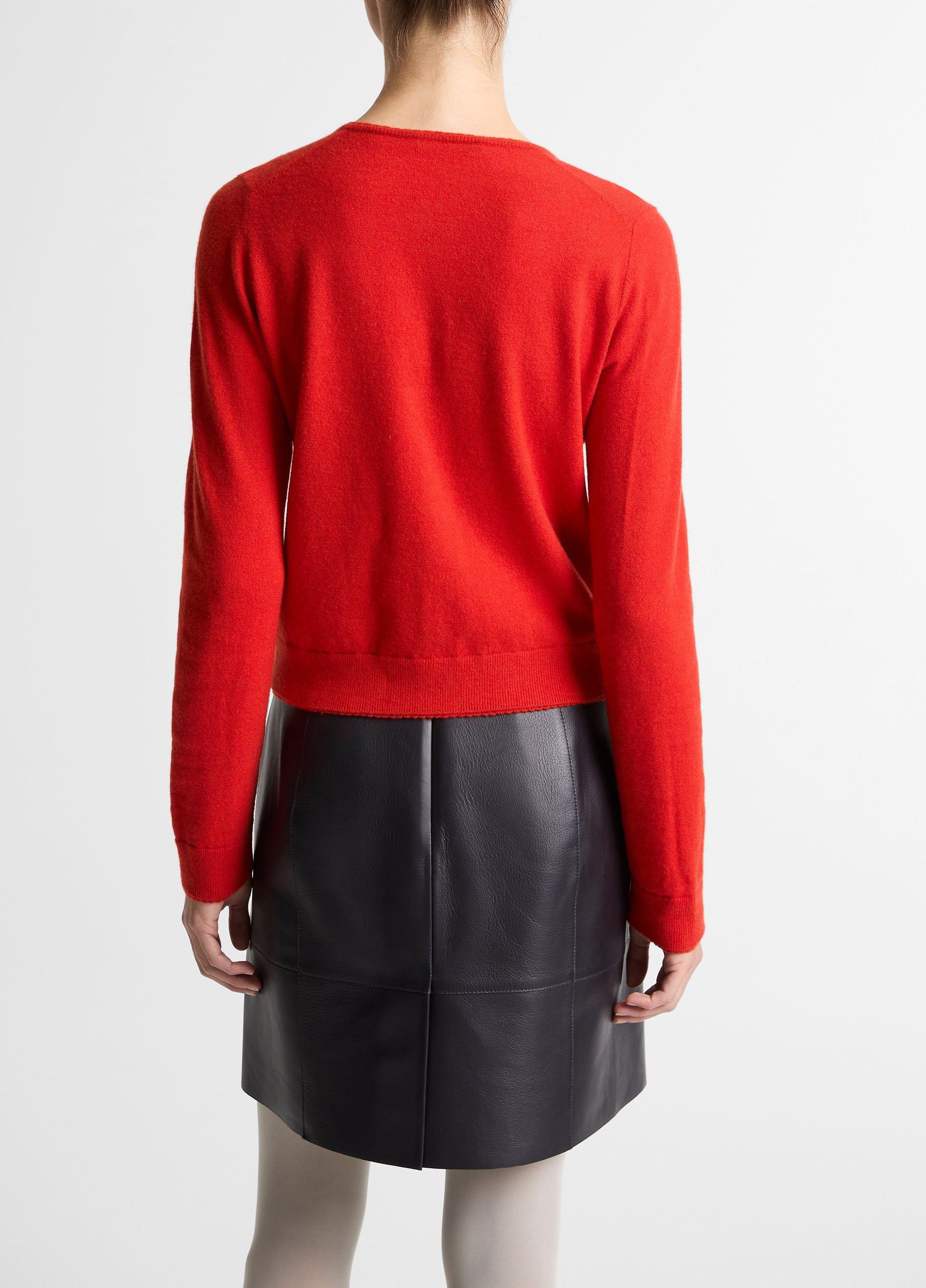 Scallop-Trim Wool & Cashmere-Blend Cardigan image number 2