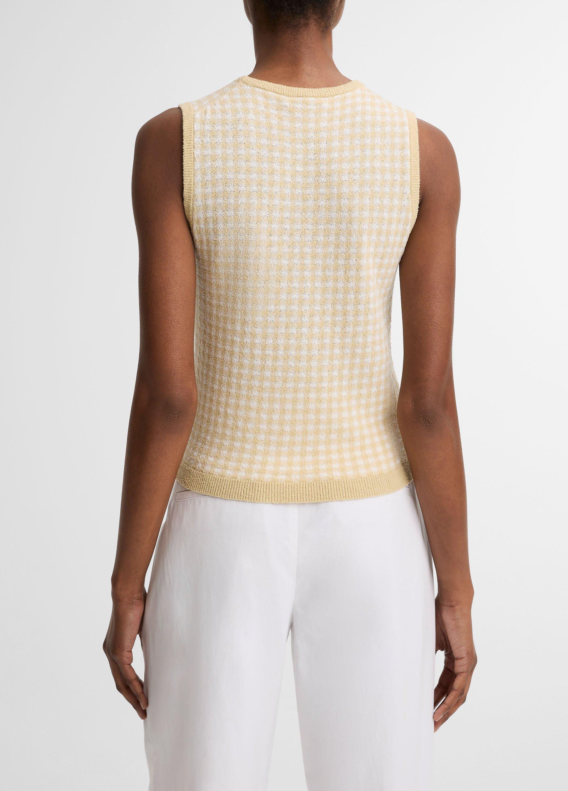 Gingham Italian Wool & Cotton-Blend Shell image number 2