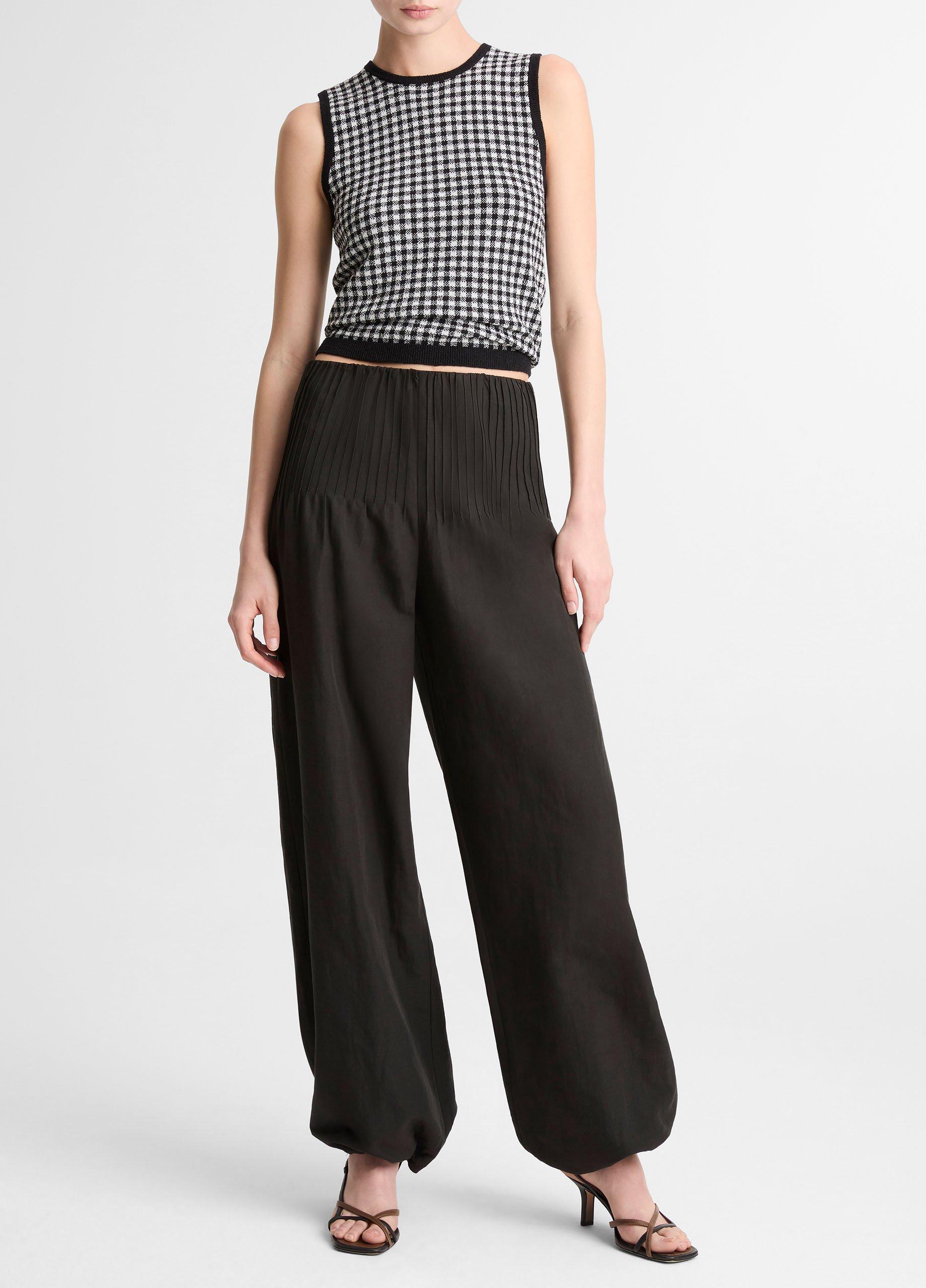 Gingham Italian Wool & Cotton-Blend Shell image number 3