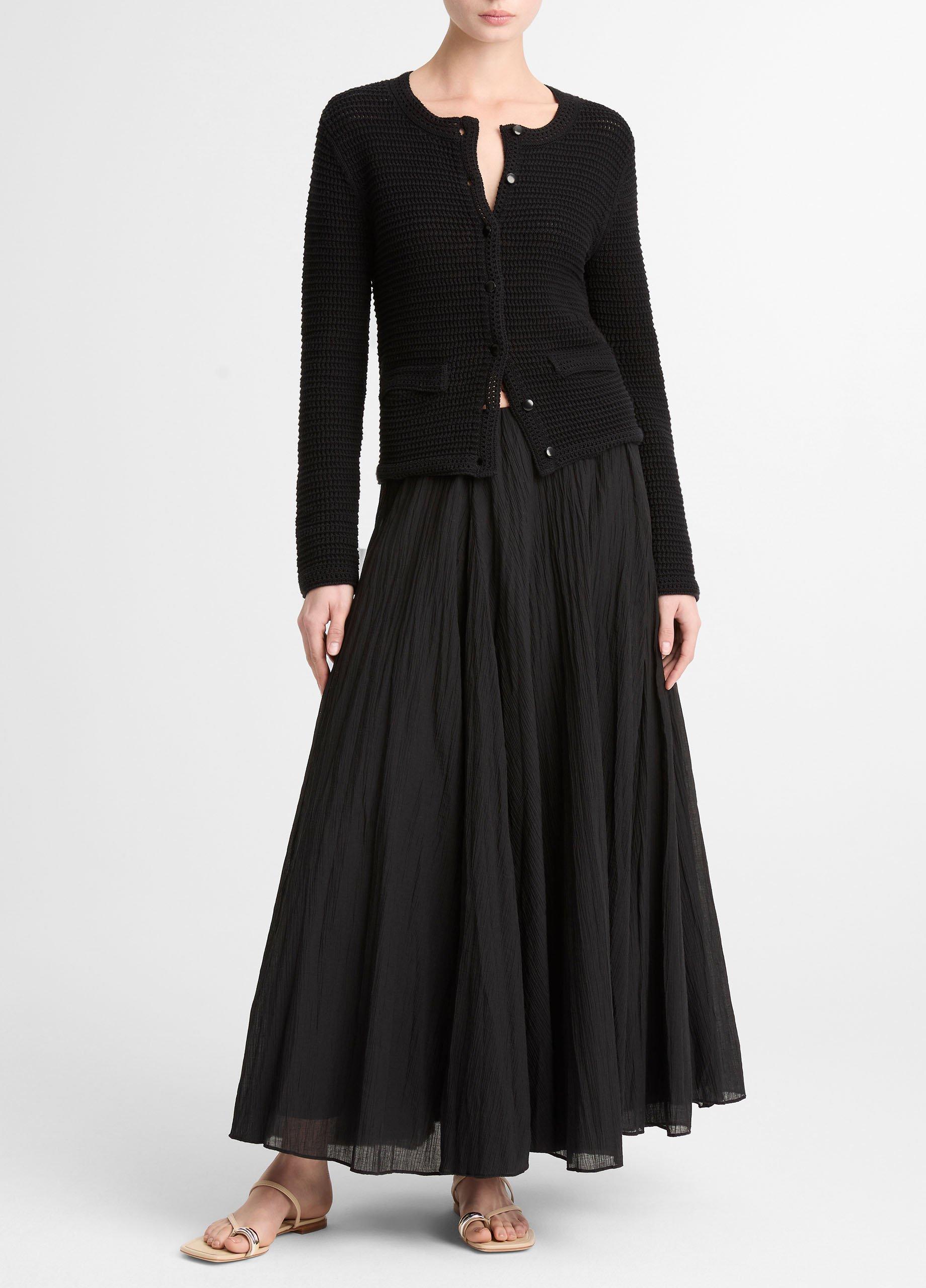 Italian Cotton Crochet Cardigan image number 3