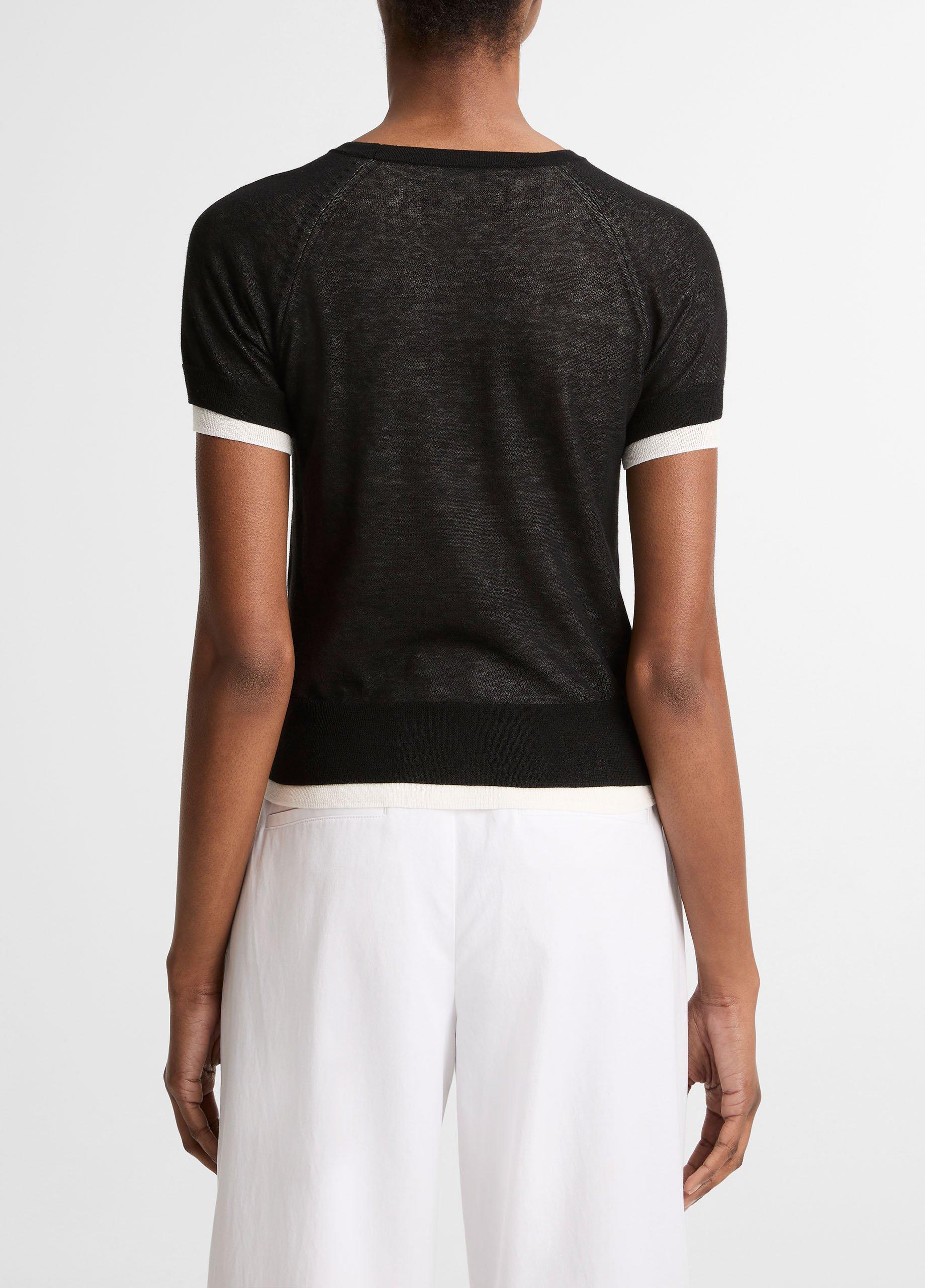 Italian Cotton-Blend Double-Layer Raglan-Sleeve Sweater image number 2