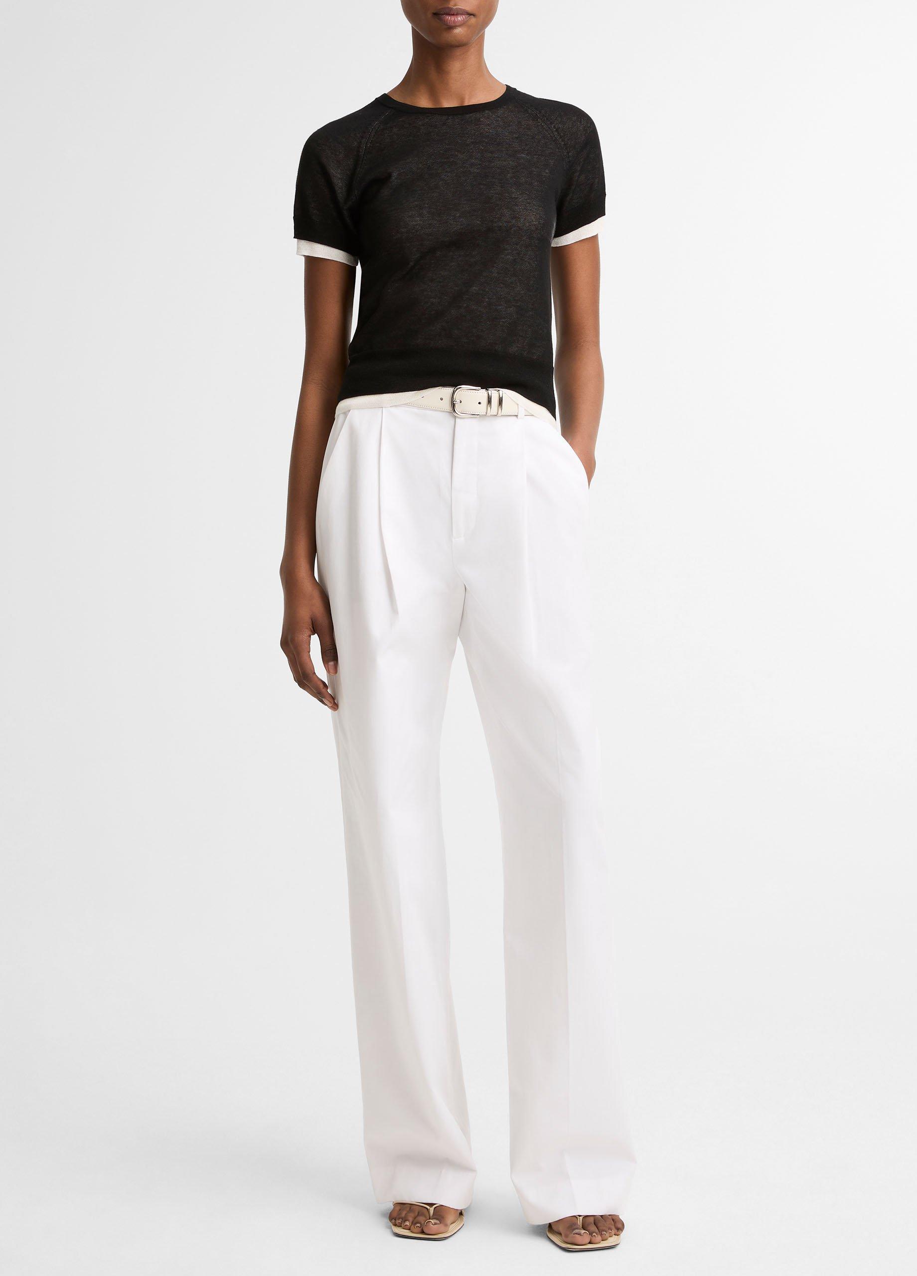 Italian Cotton-Blend Double-Layer Raglan-Sleeve Sweater image number 3