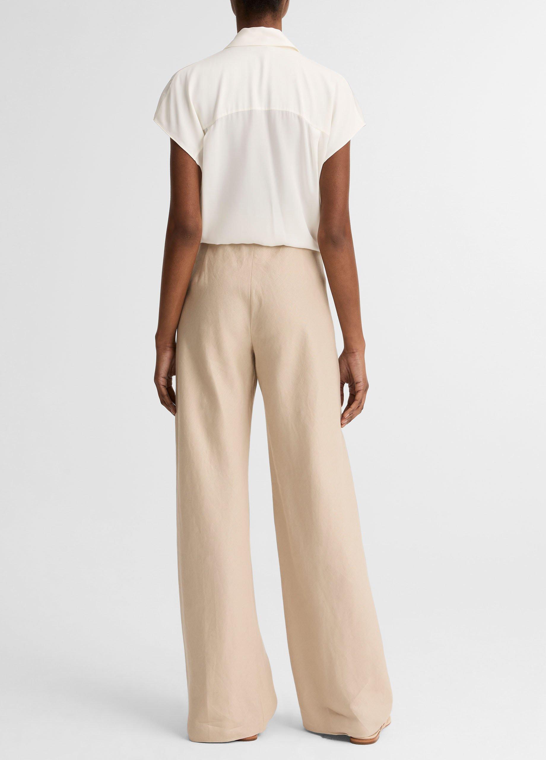 Colette High-Rise Italian Linen Bias Pant image number 2