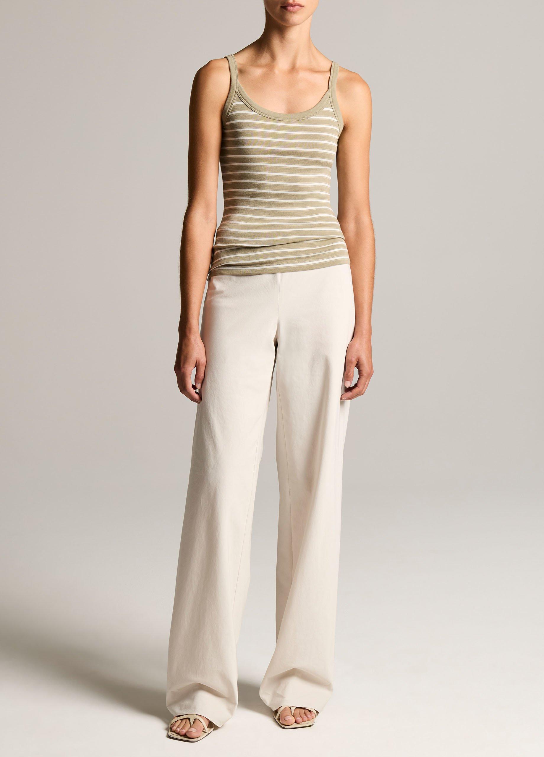 Striped Pima Cotton-Blend Camisole image number 3