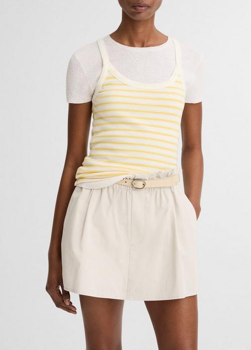 Striped Pima Cotton-Blend Camisole
