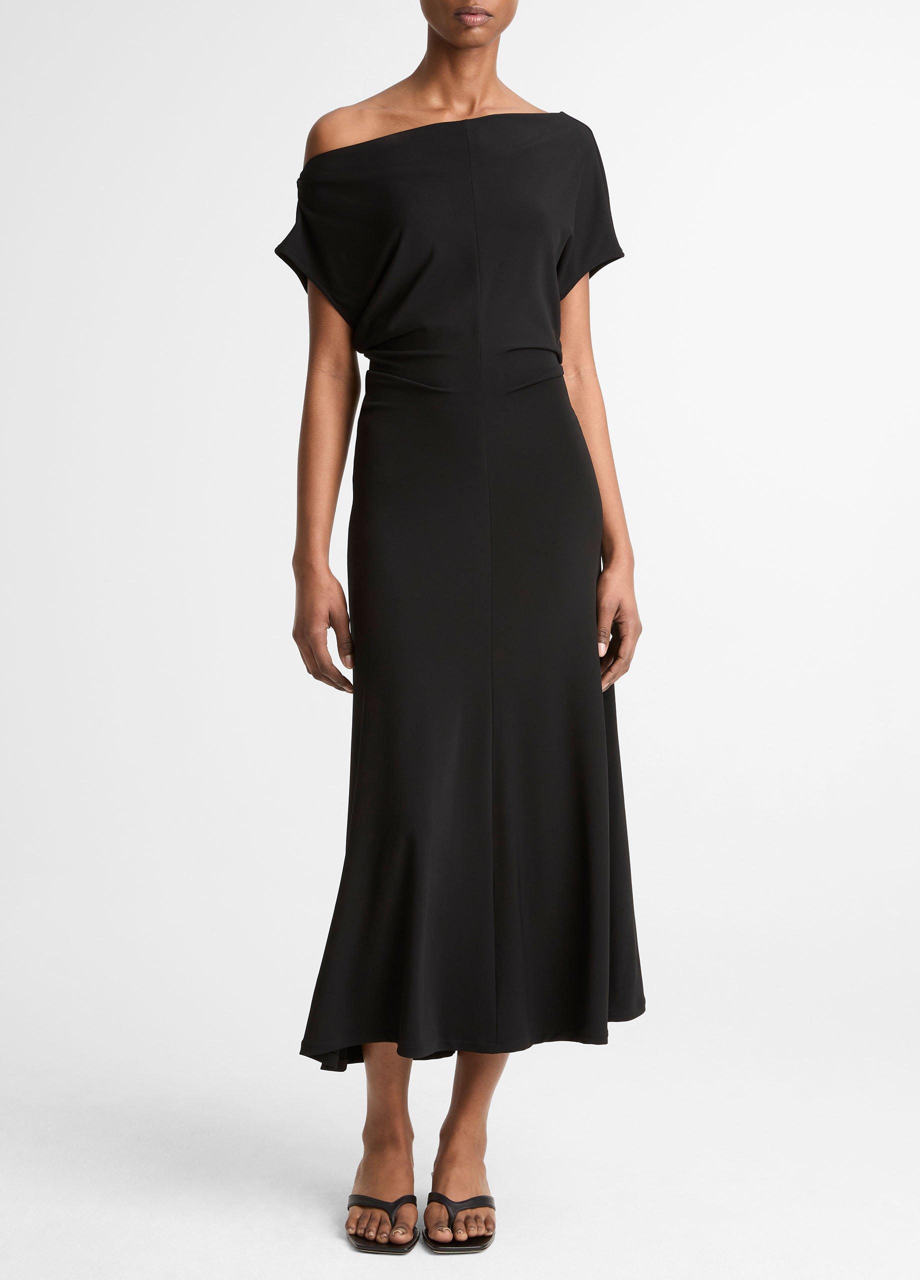 Matte Jersey Off-Shoulder Midi Dress image number 0