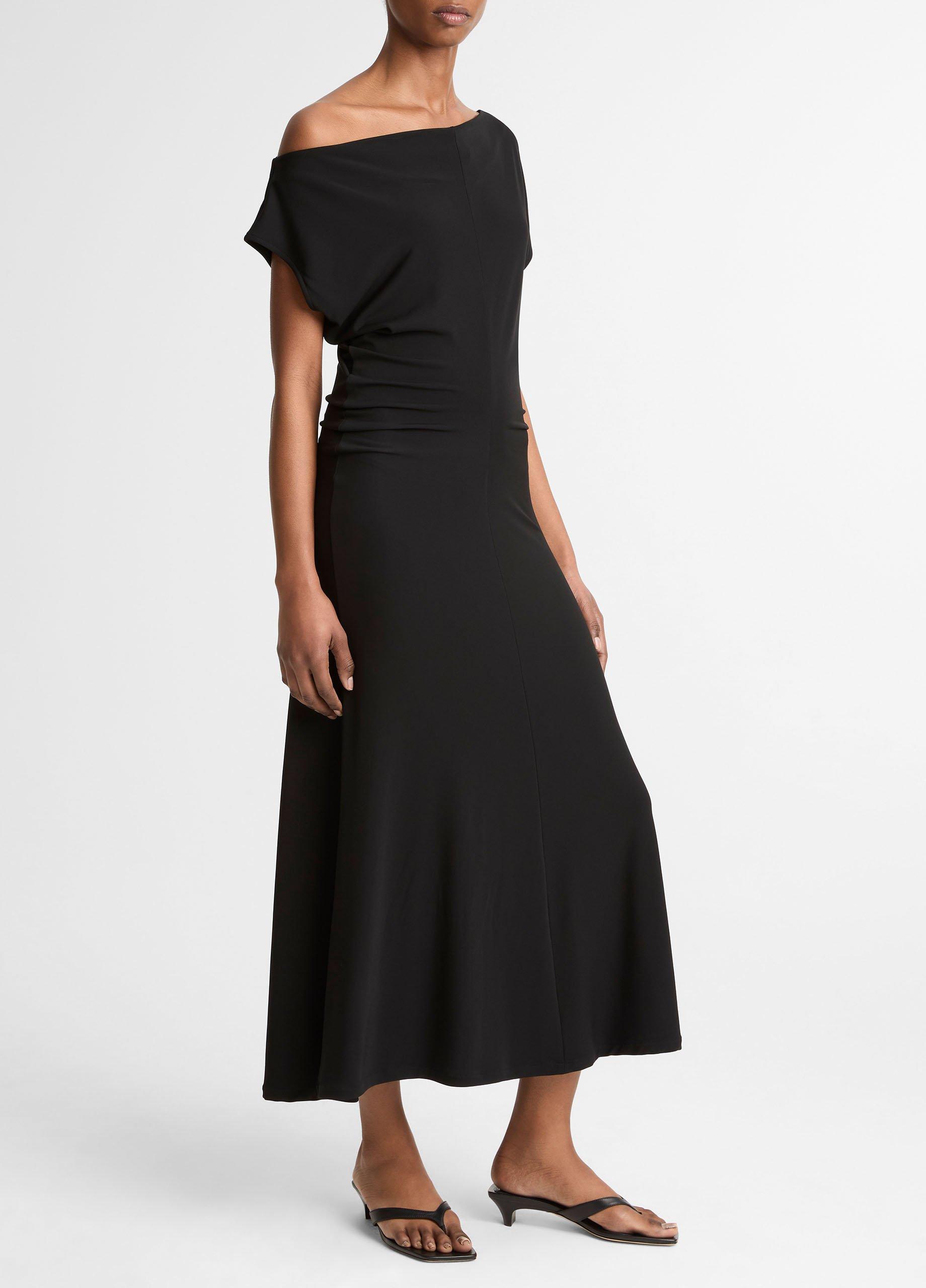 Matte Jersey Off-Shoulder Midi Dress image number 1