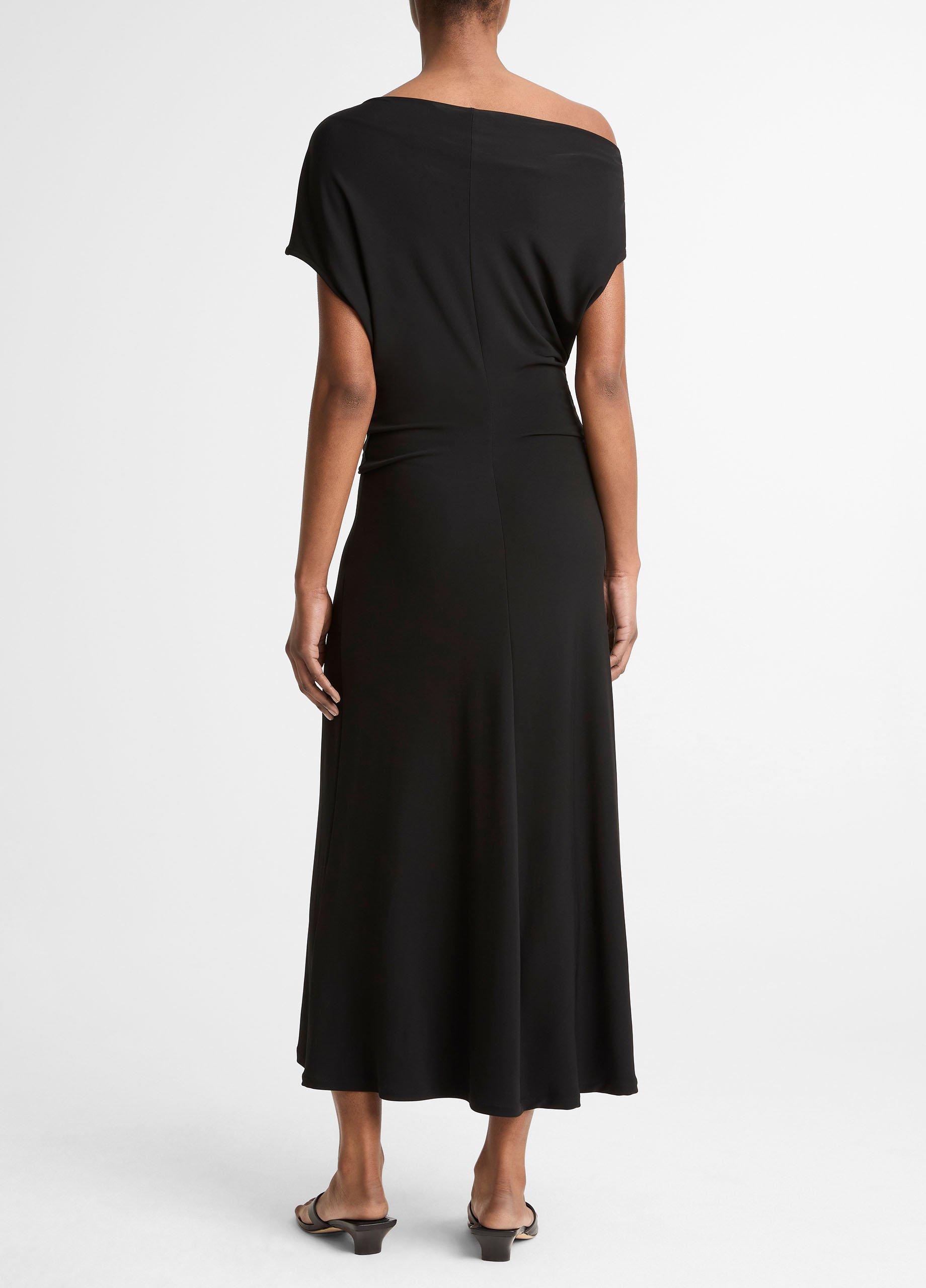 Matte Jersey Off-Shoulder Midi Dress image number 2