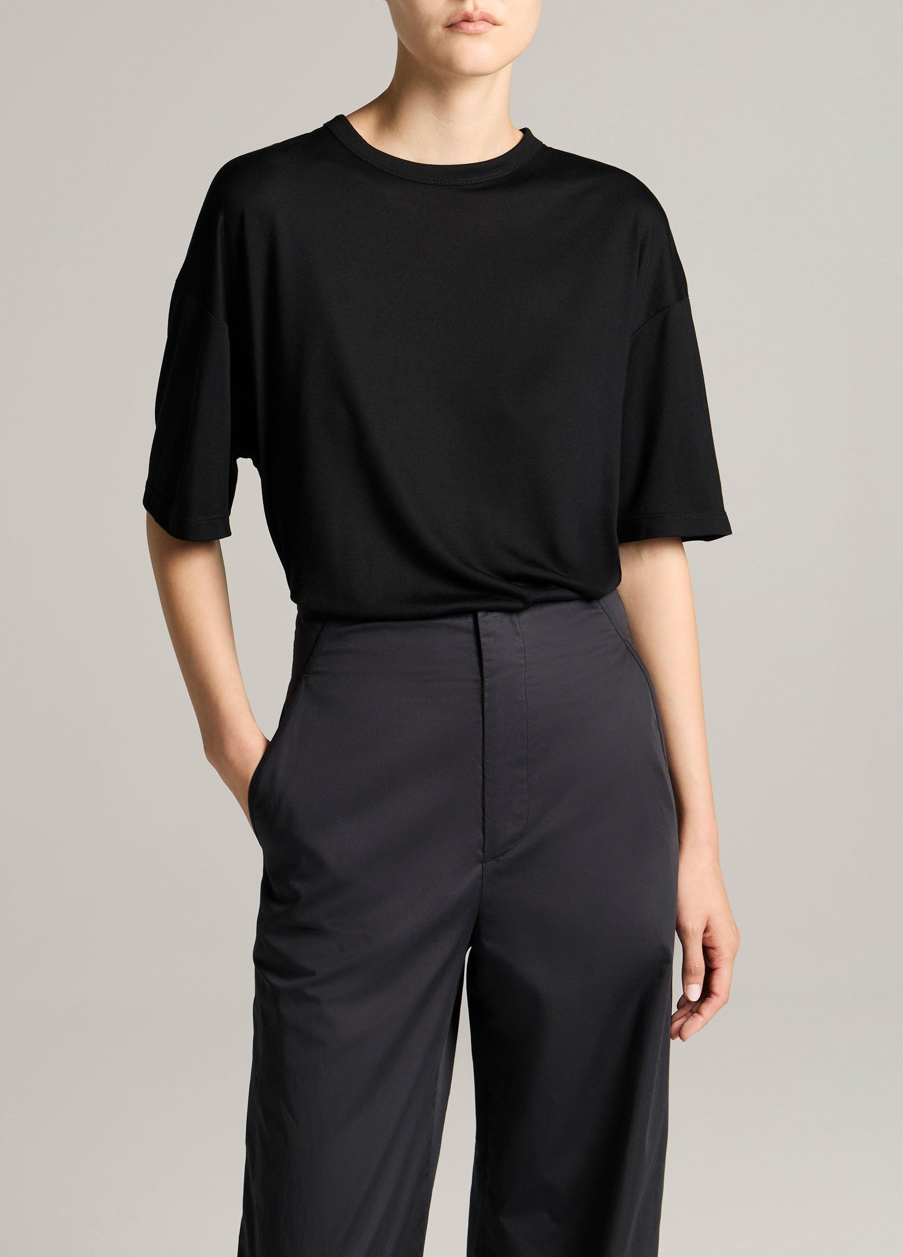 Modal-Silk Relaxed T-Shirt image number 0