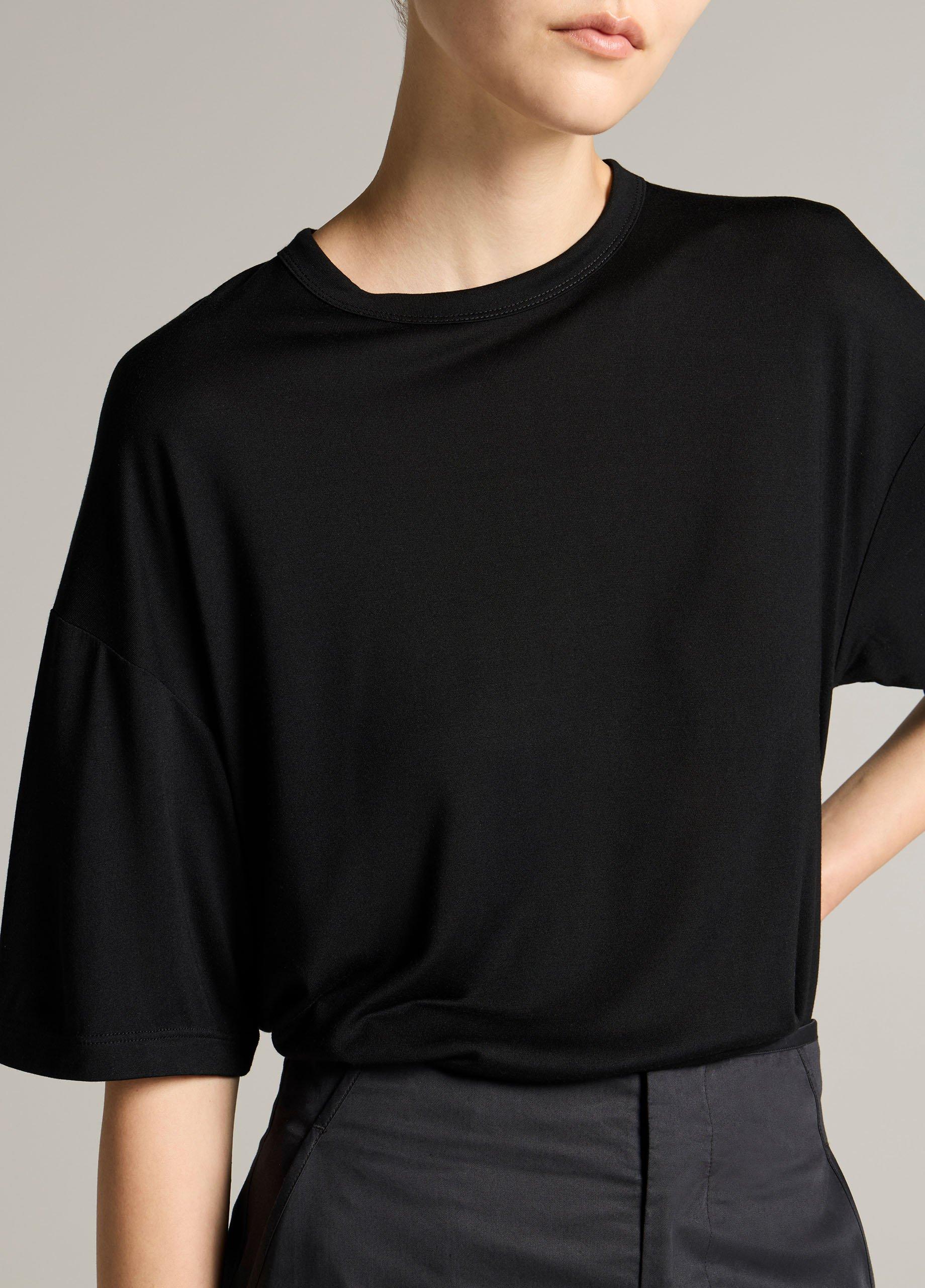 Modal-Silk Relaxed T-Shirt image number 1