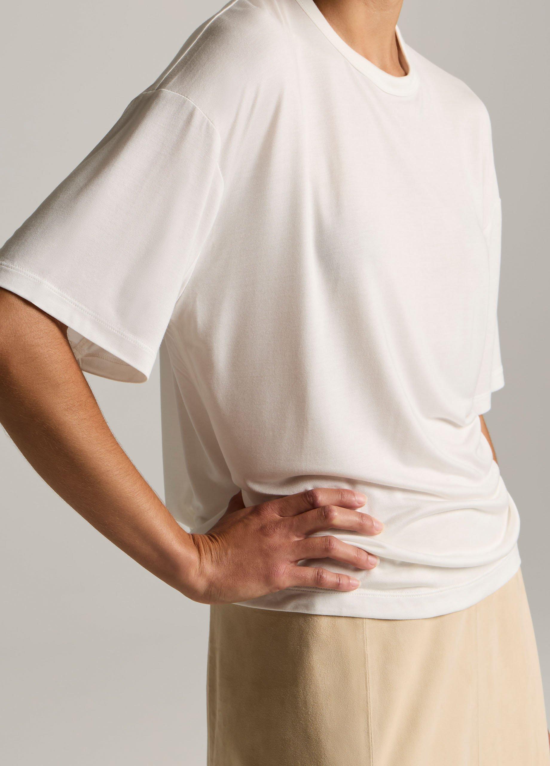 Modal-Silk Relaxed T-Shirt image number 1