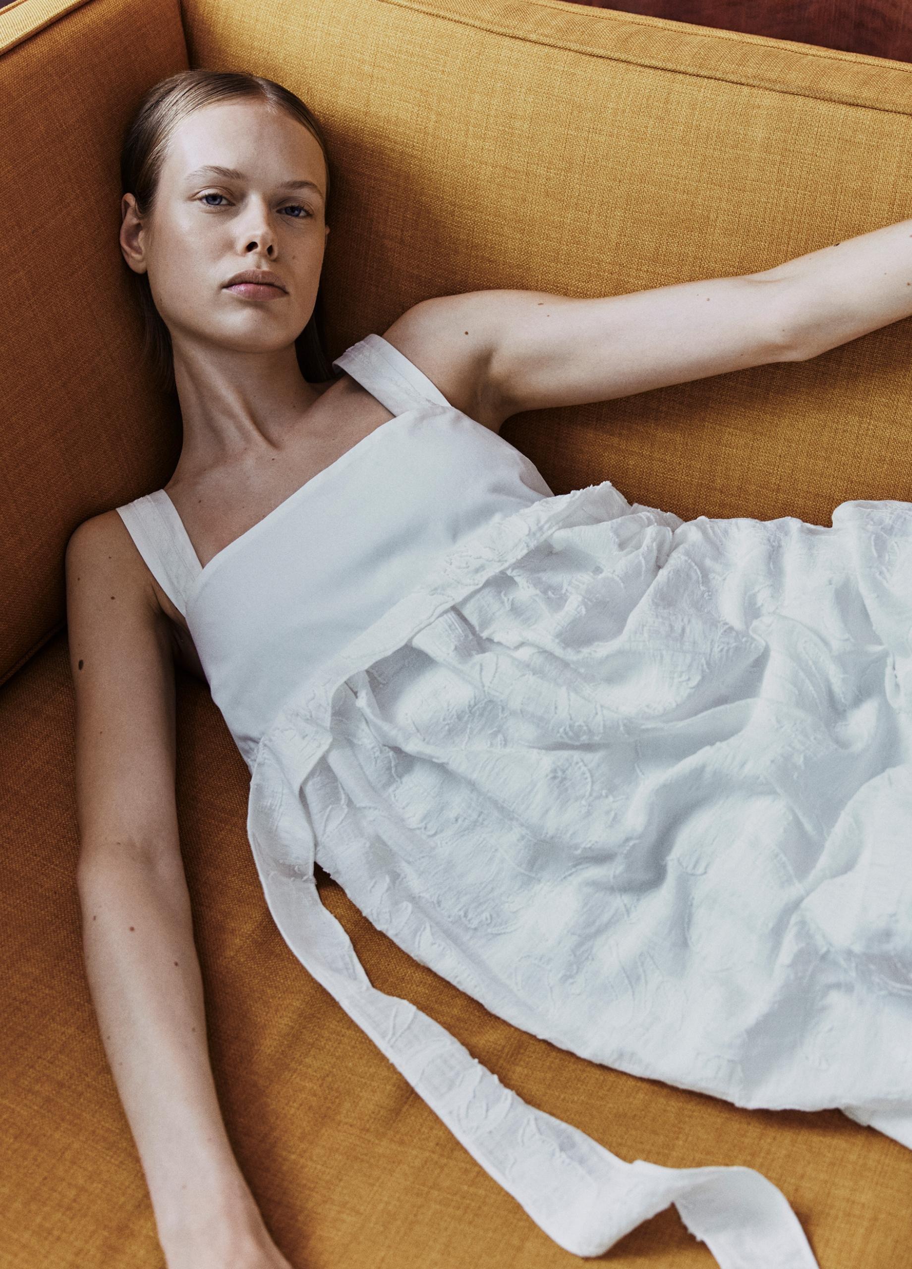 Fil Coup&eacute; Mixed-Media Dress image number 4