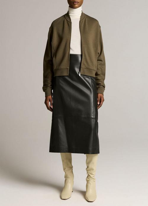 Leather Midi Skirt