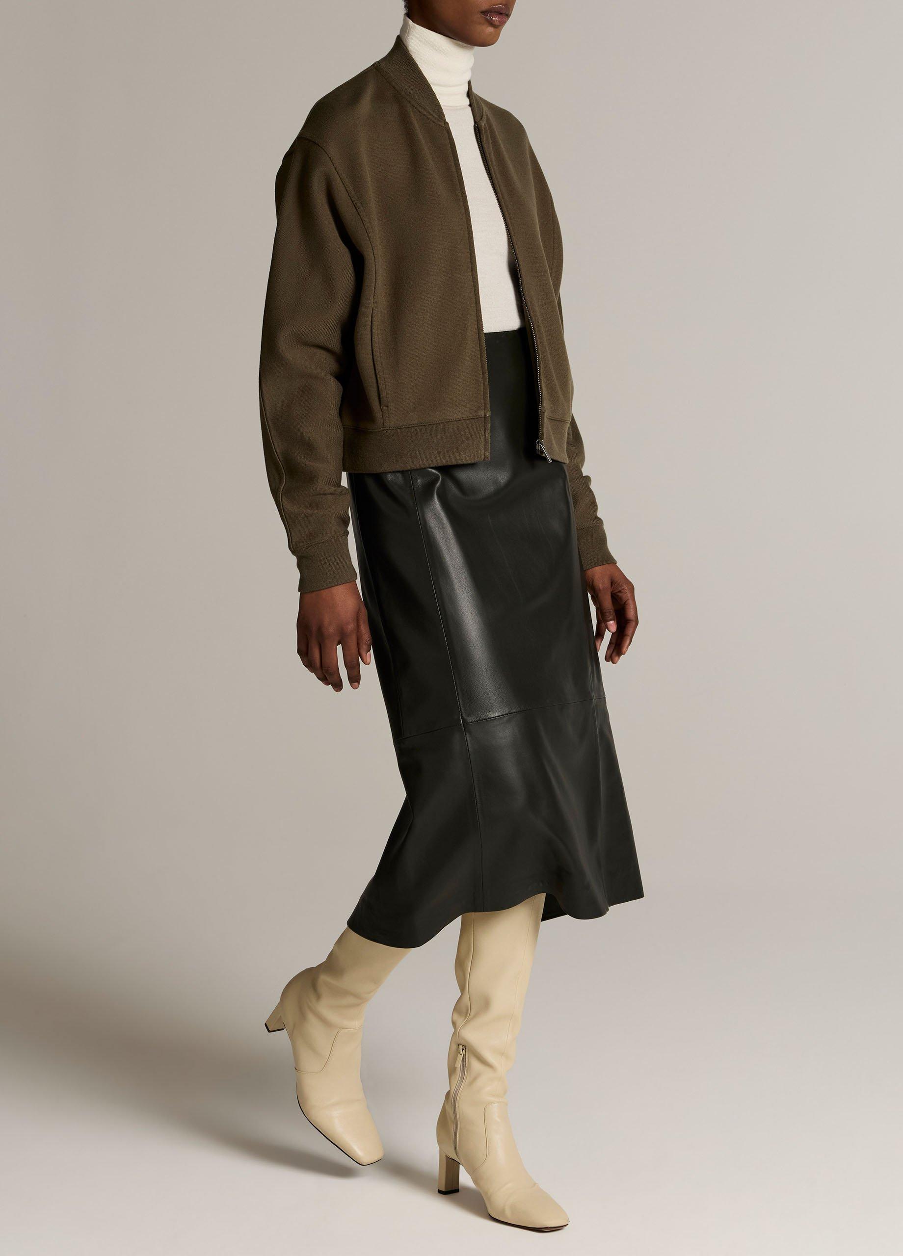 Leather Midi Skirt image number 1