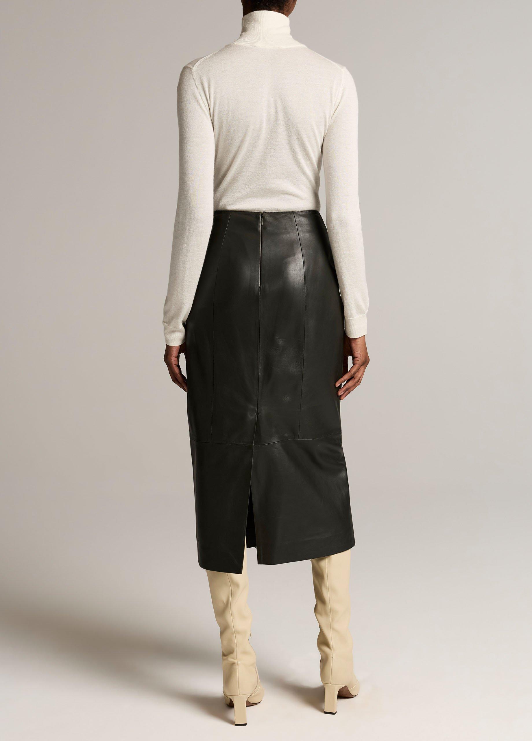 Leather Midi Skirt image number 2