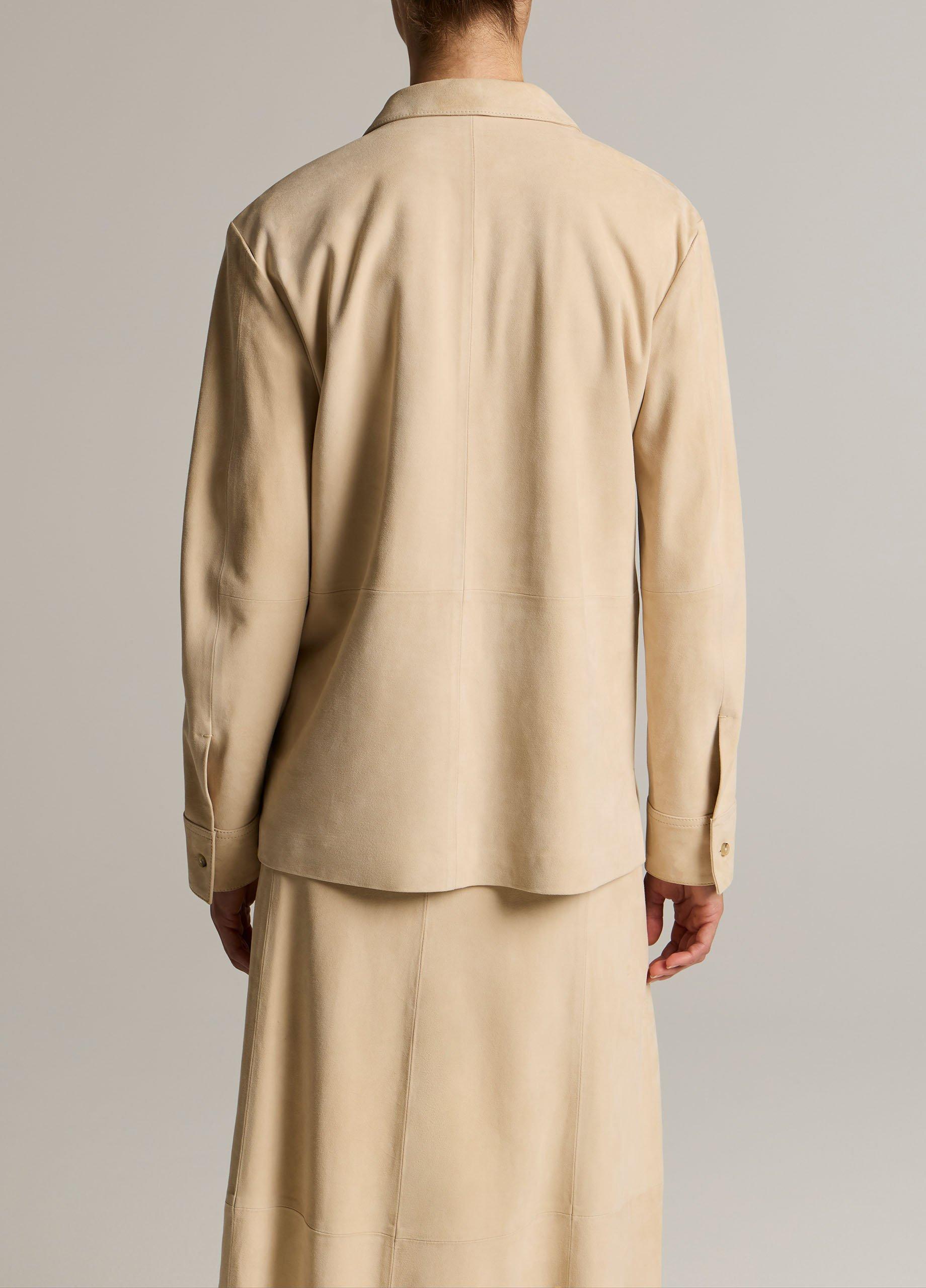 Suede Paneled Shirt Jacket image number 2