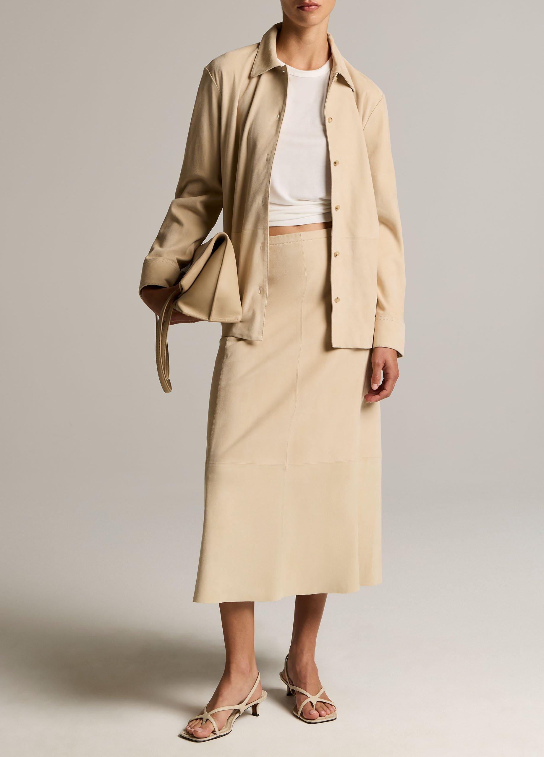 Suede Paneled Shirt Jacket image number 3