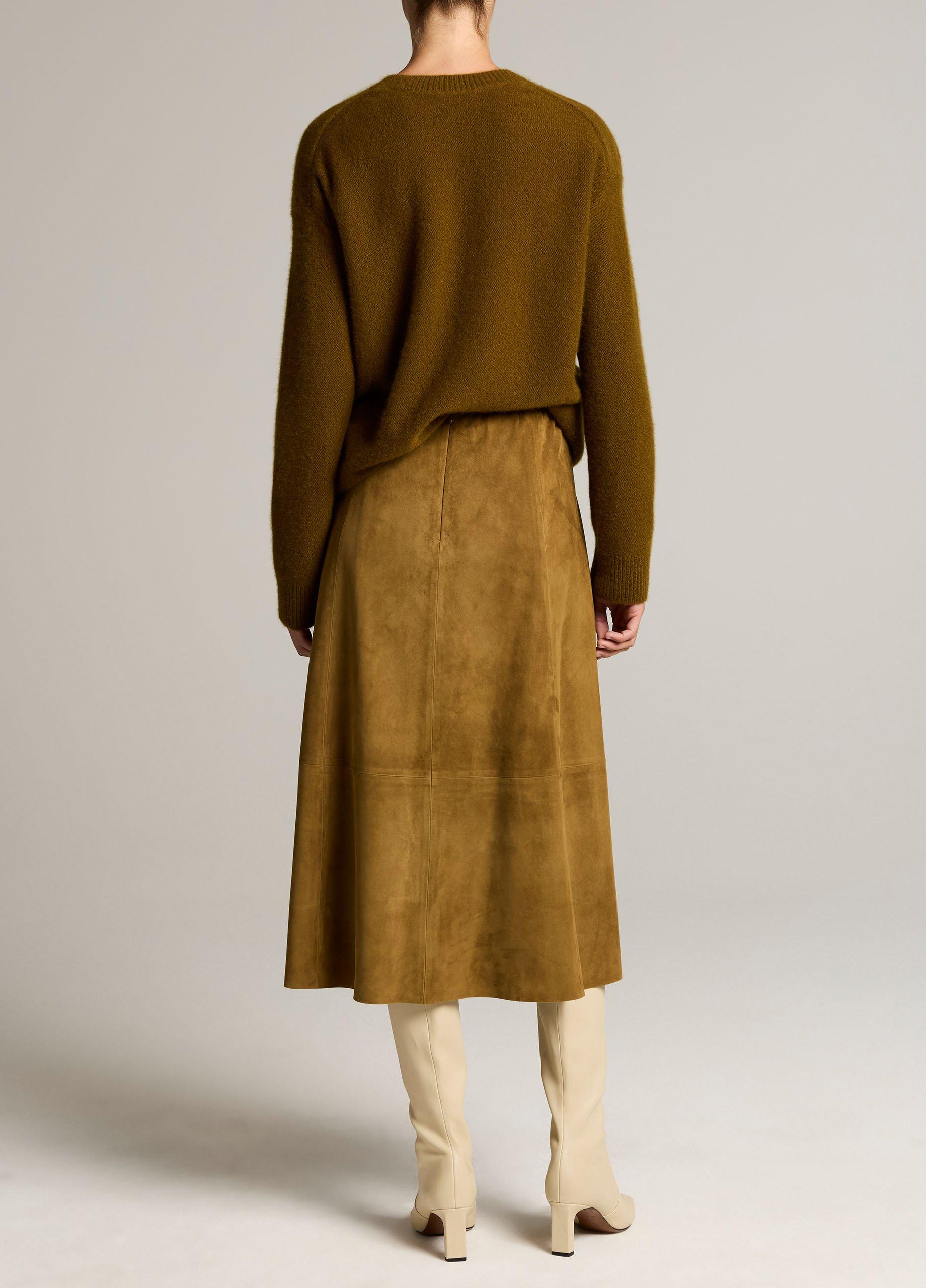Suede Midi Skirt image number 2