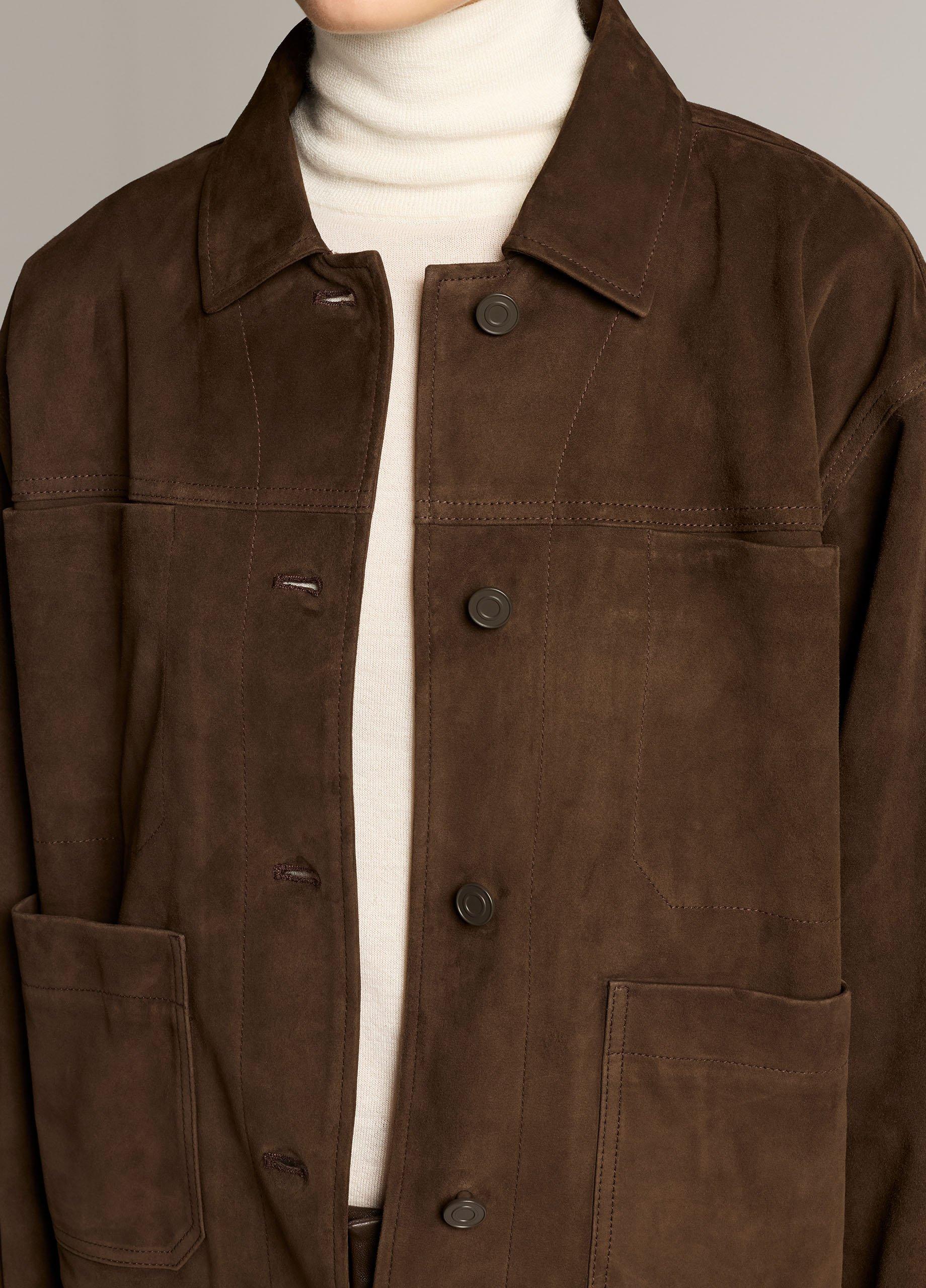 Suede Trucker Jacket image number 1