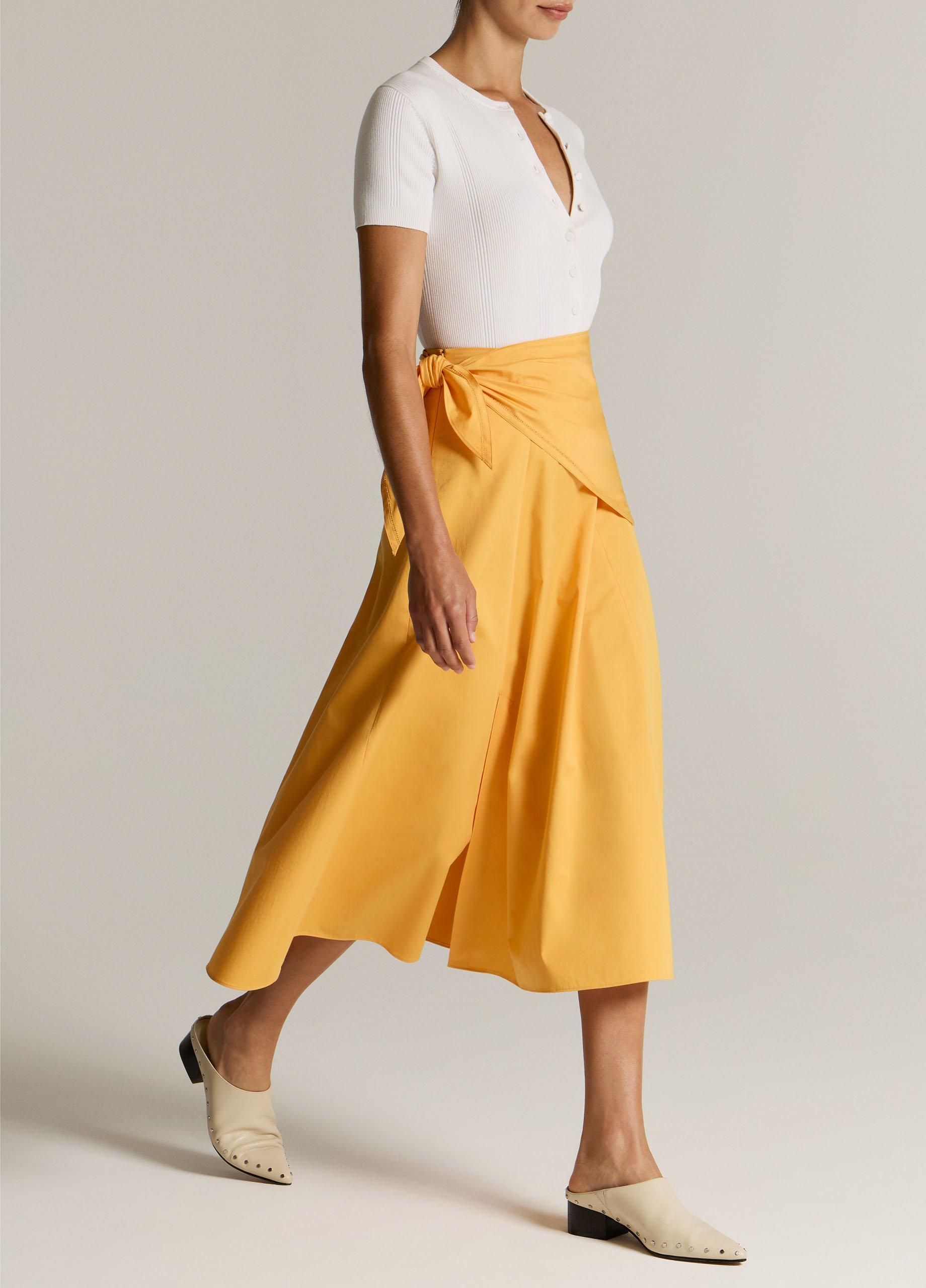 Cotton Scarf-Tie Skirt image number 1