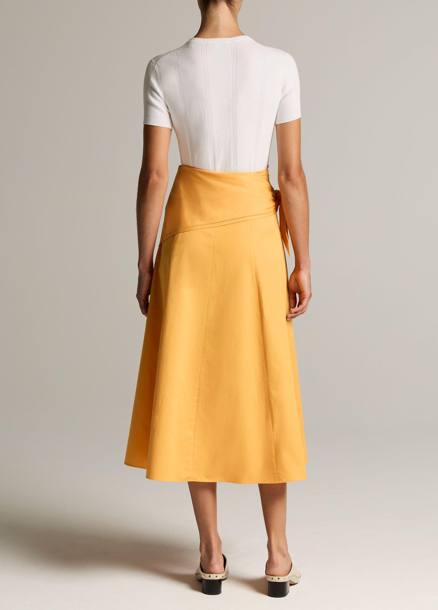 Cotton Scarf-Tie Skirt image number 2