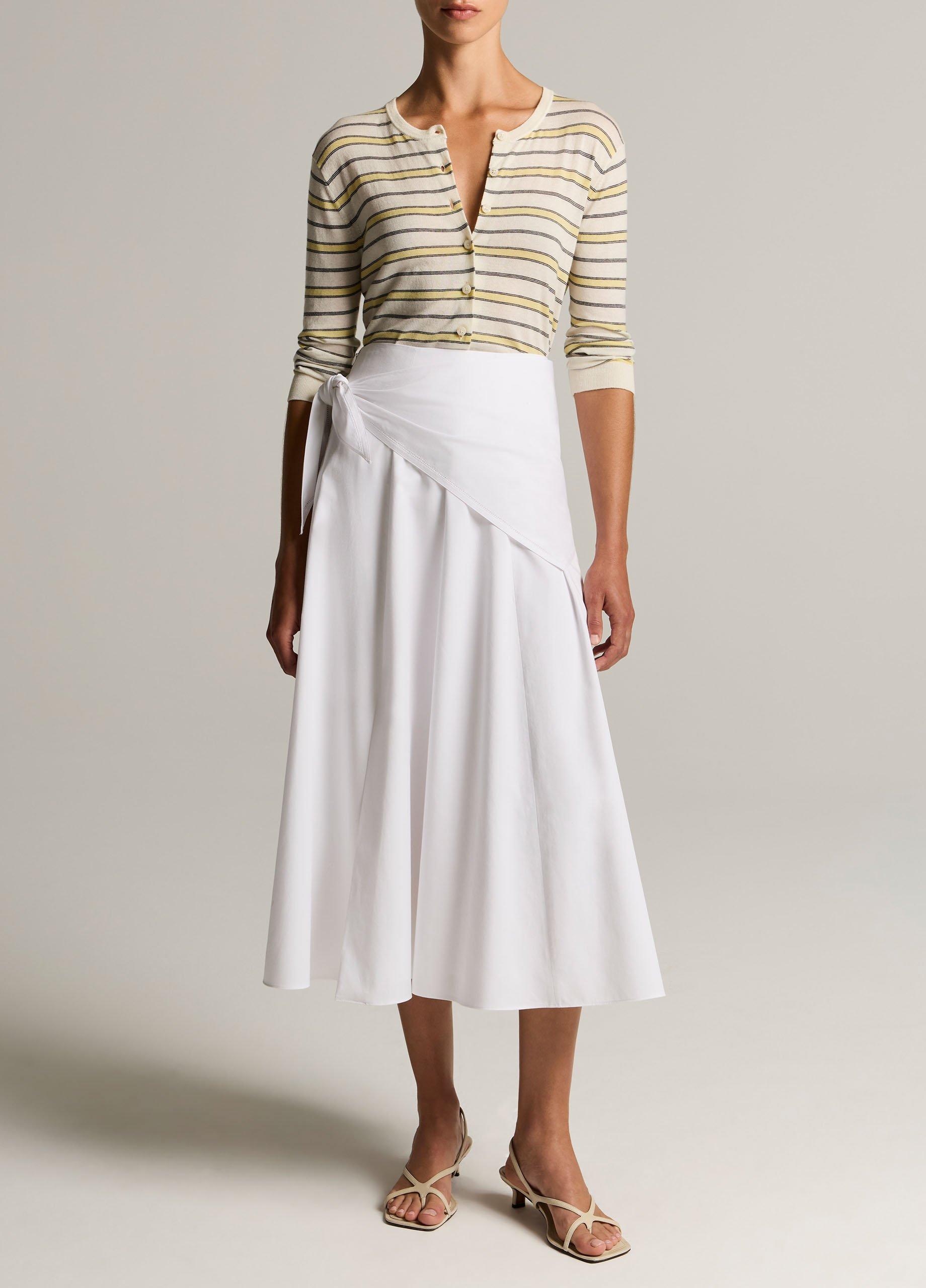 Cotton Scarf-Tie Skirt image number 0