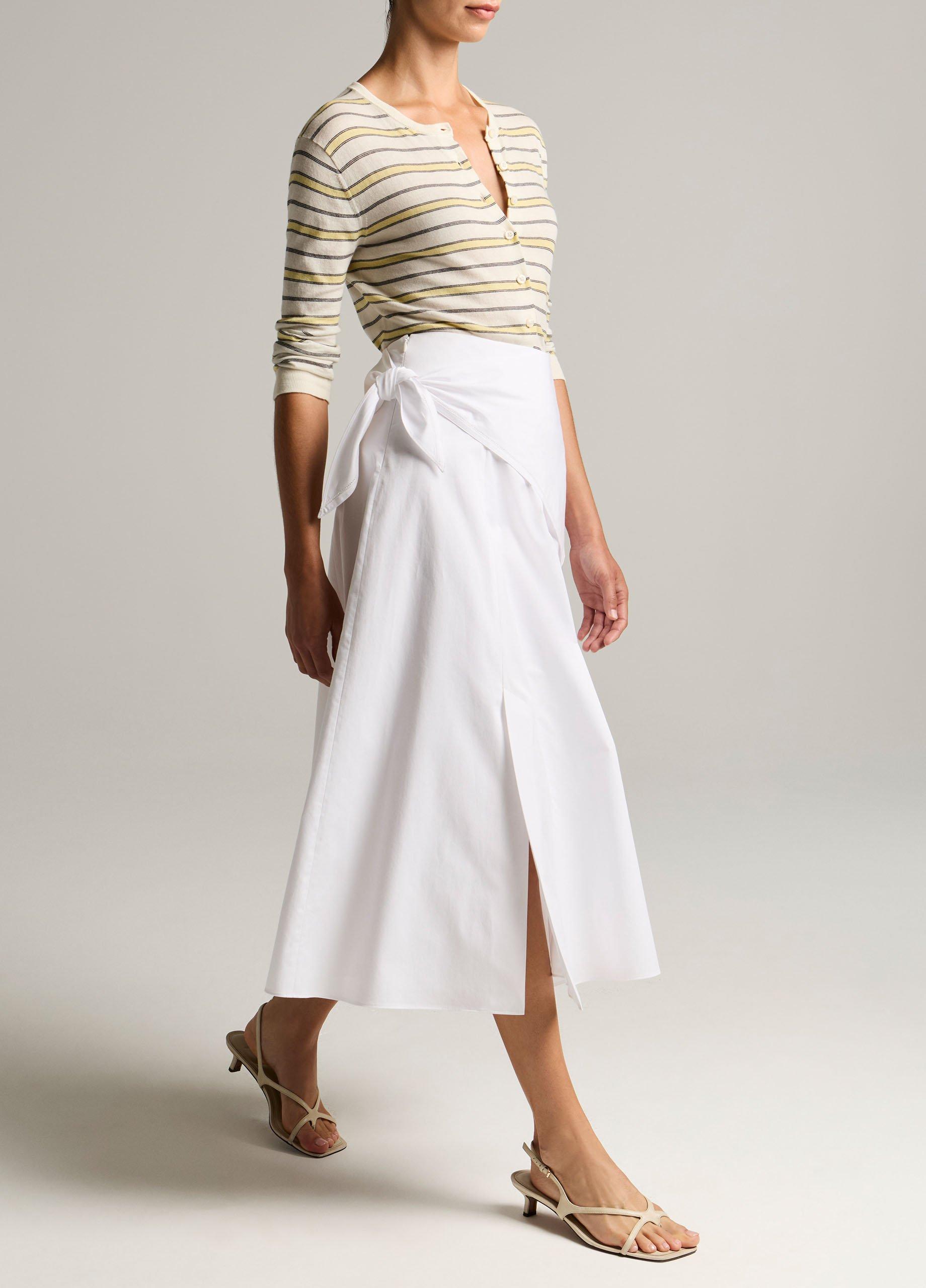 Cotton Scarf-Tie Skirt image number 1
