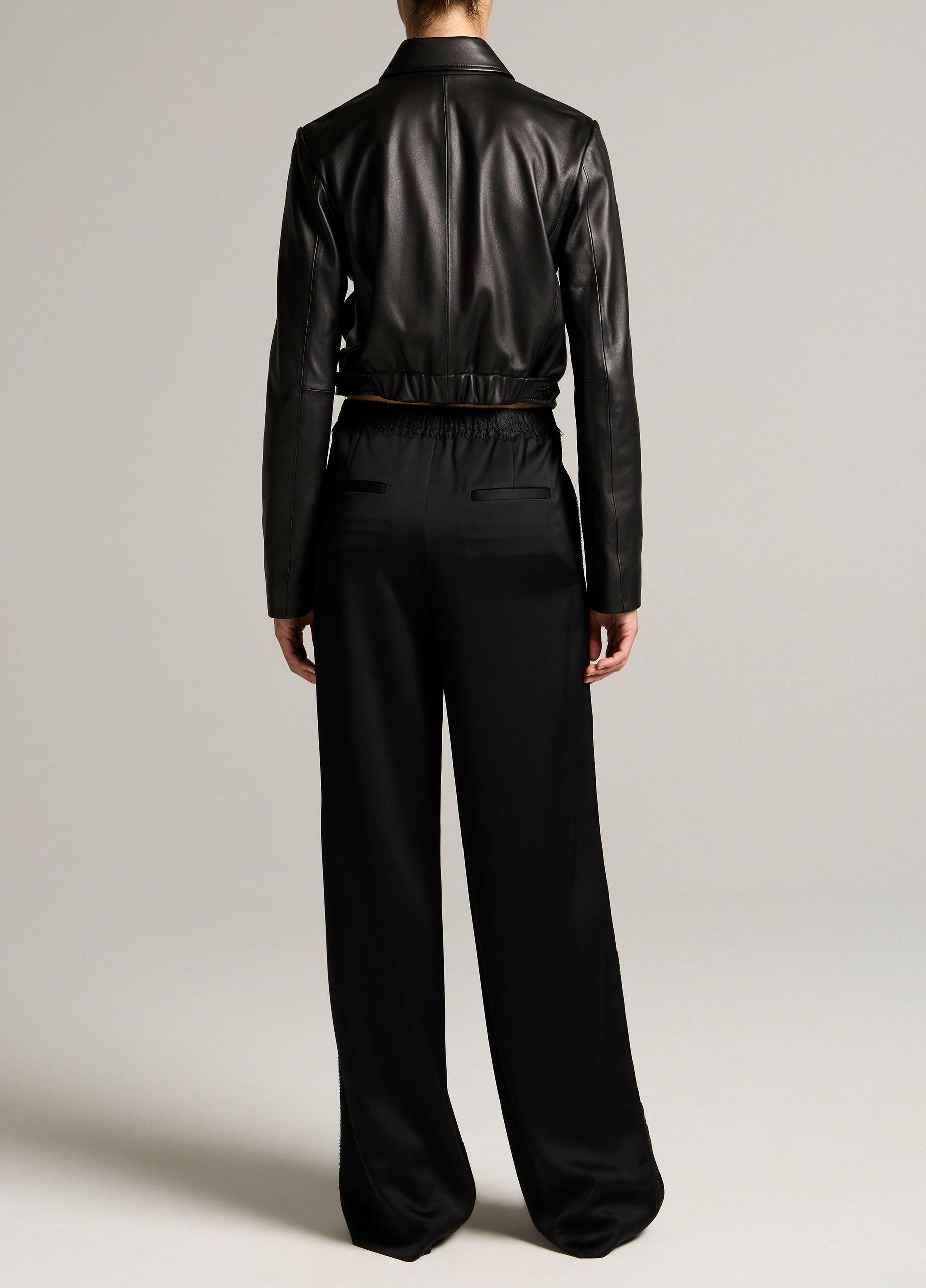 Mid-Rise Lace-Trim Pull-On Pant image number 2