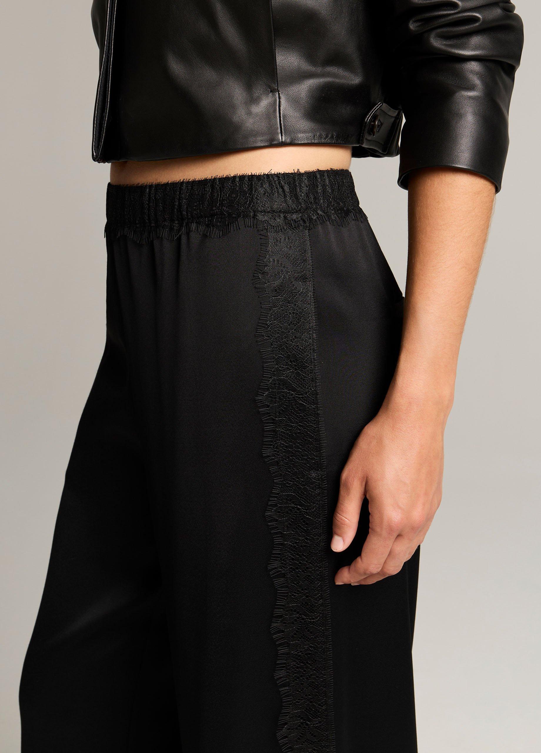 Mid-Rise Lace-Trim Pull-On Pant image number 3