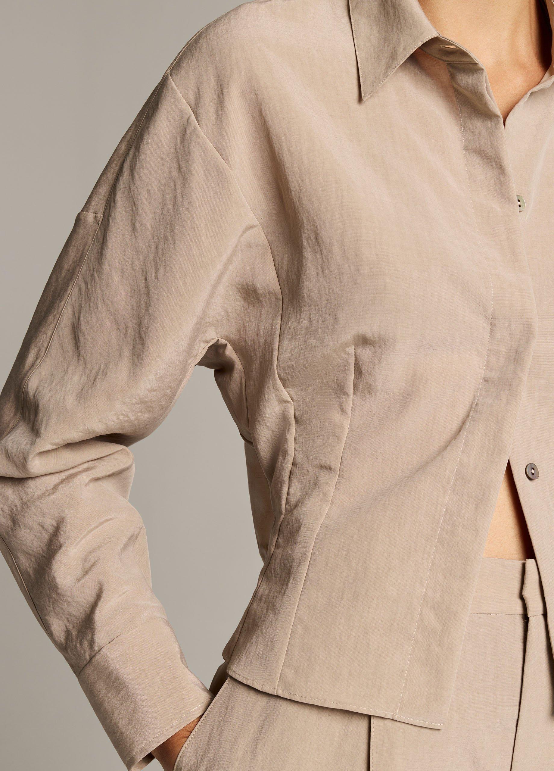 Blouson-Back Shirt Jacket image number 1