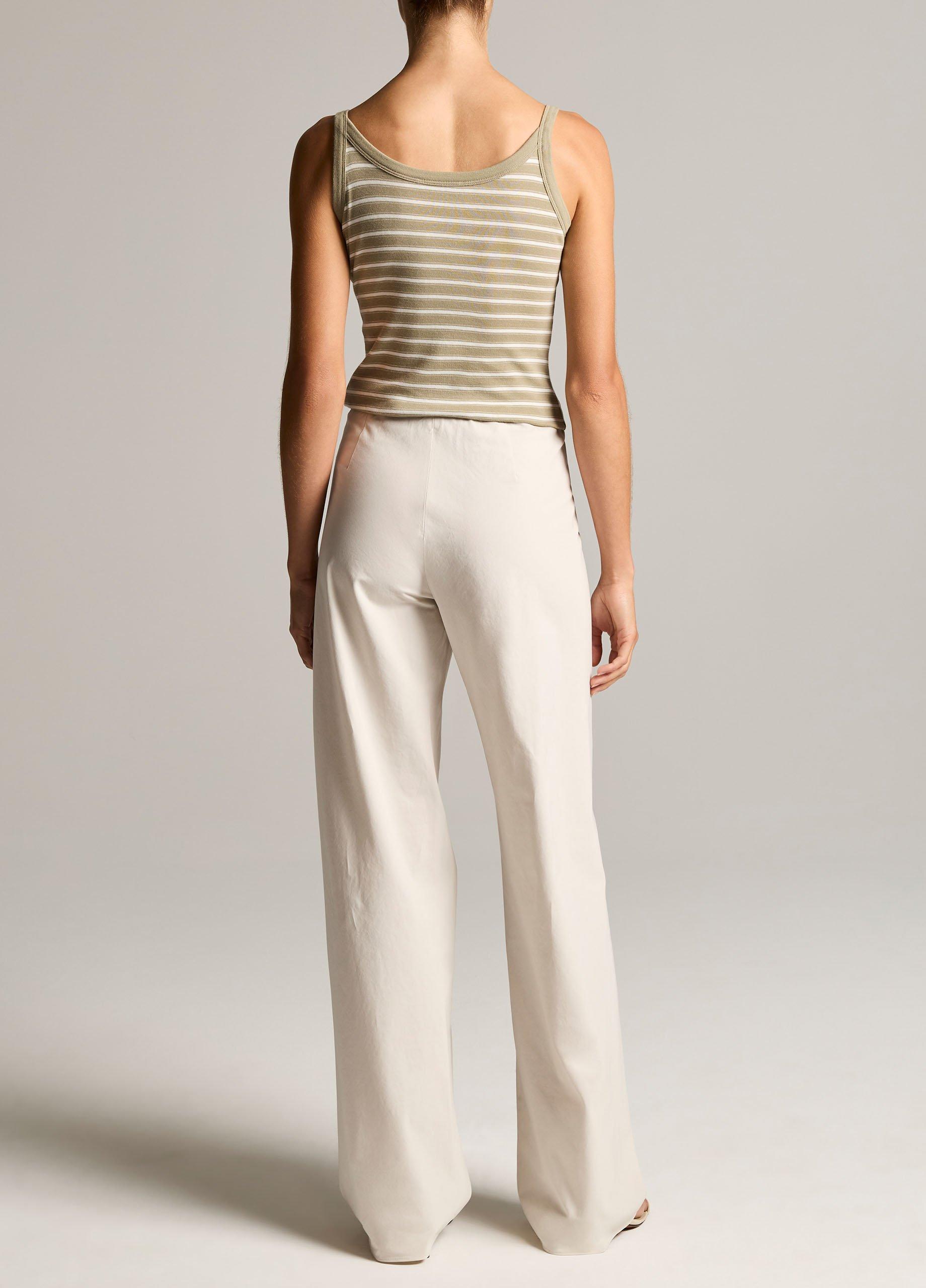Colette High-Rise Cotton Twill Bias Pant image number 2