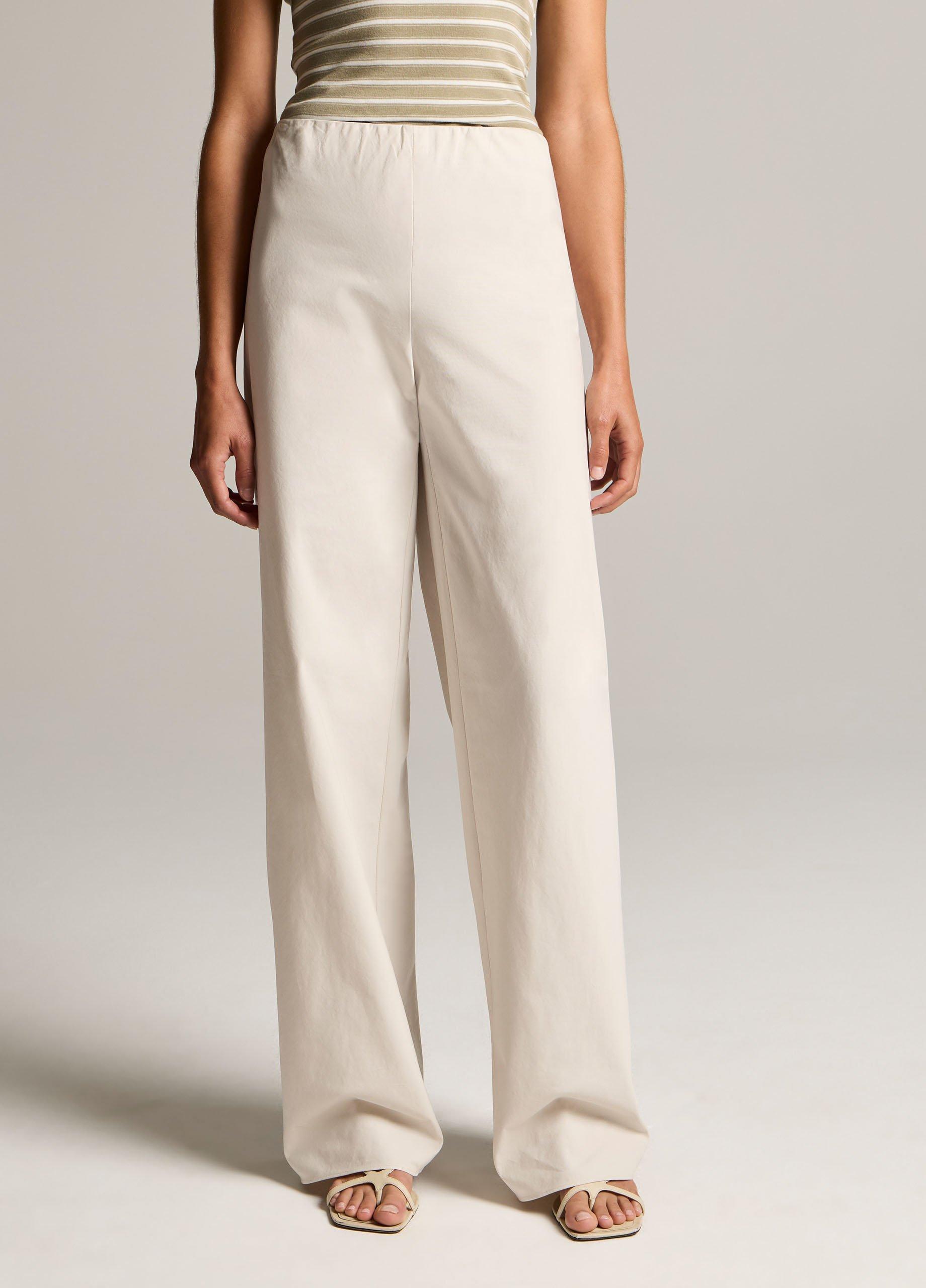 Colette High-Rise Cotton Twill Bias Pant image number 3
