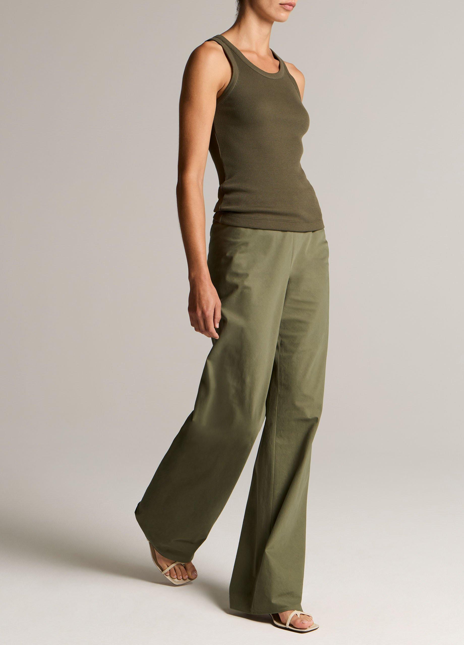 Colette High-Rise Cotton Twill Bias Pant image number 1