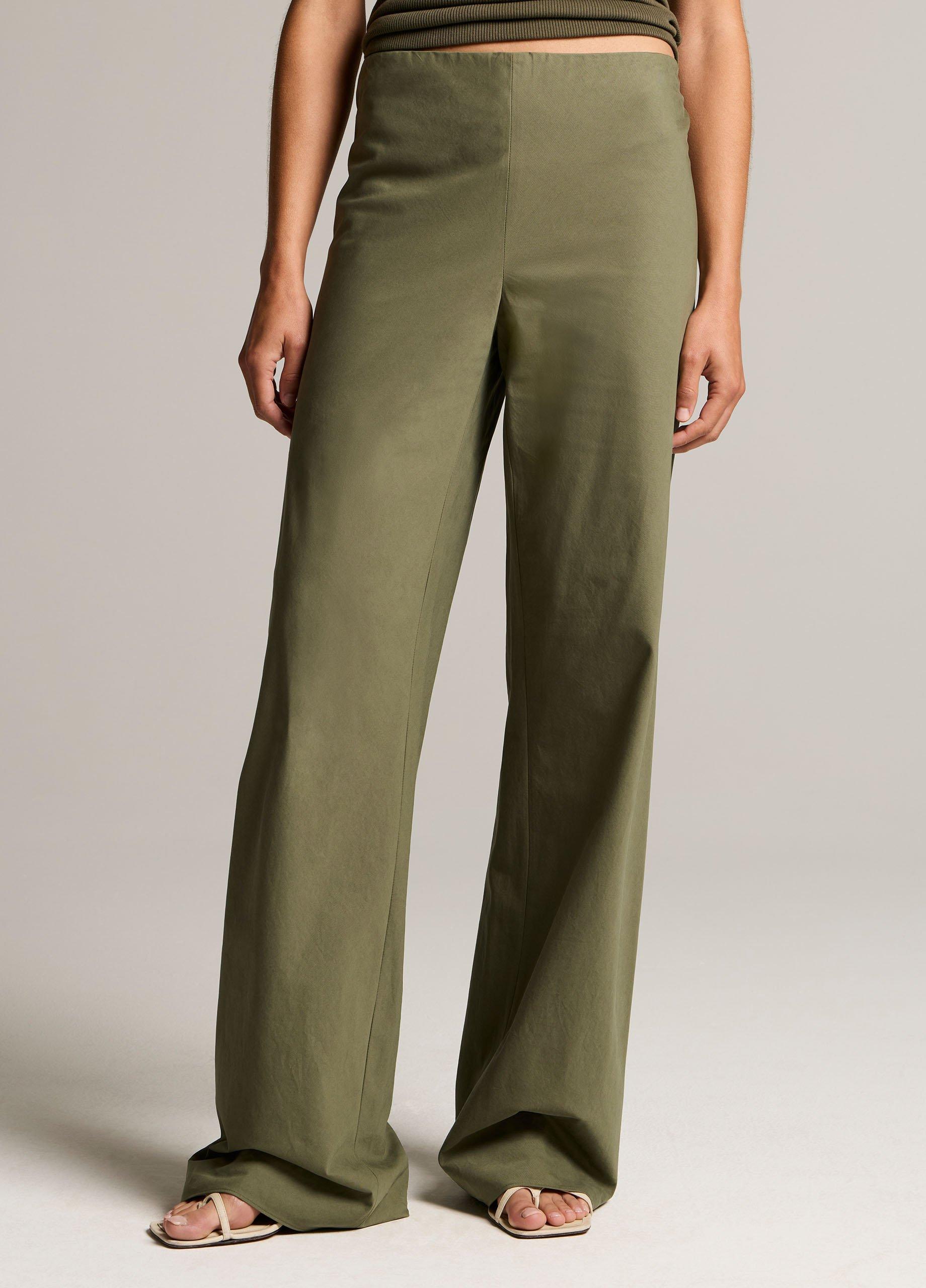 Colette High-Rise Cotton Twill Bias Pant image number 3
