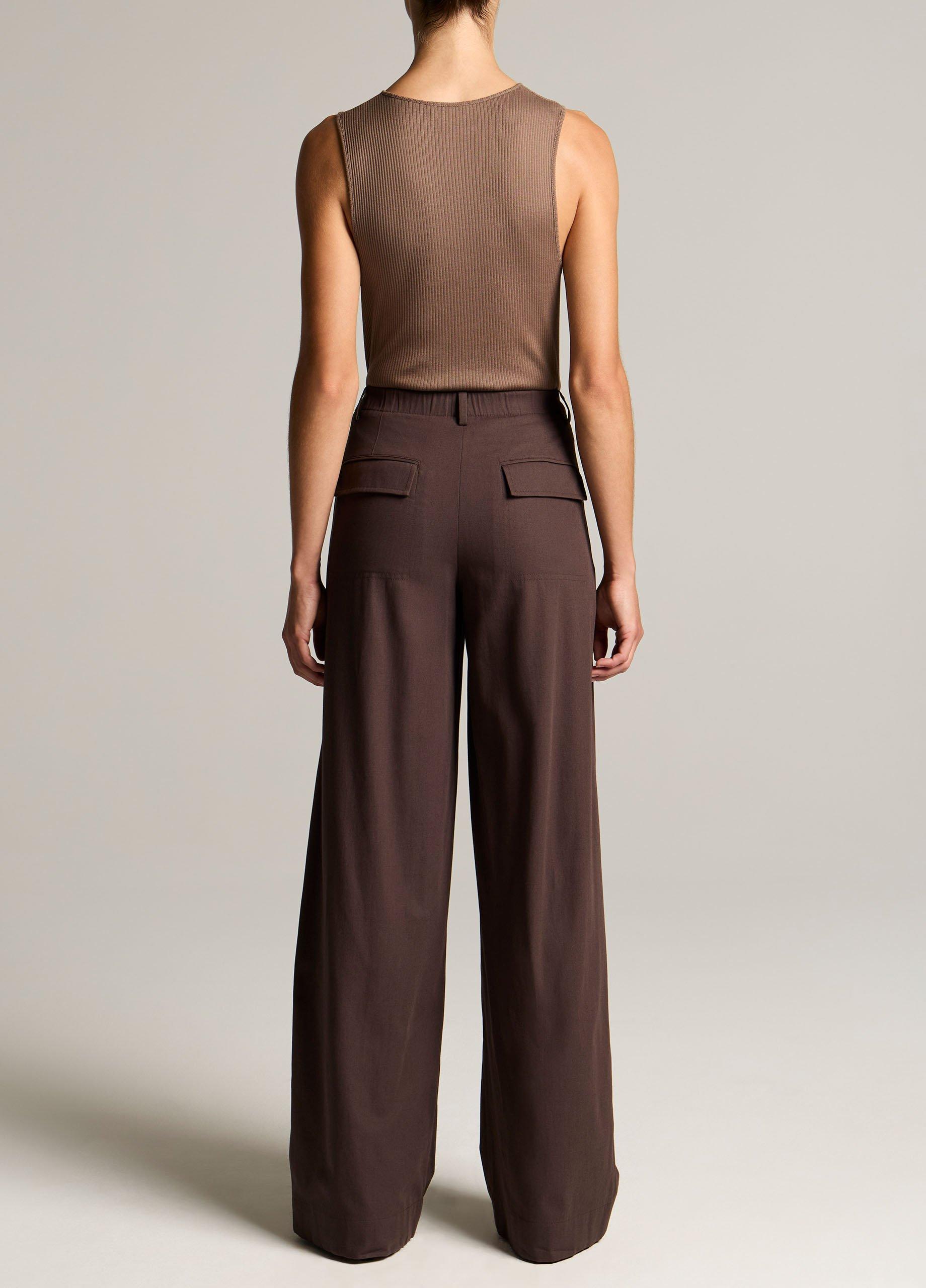 Mid-Rise Paneled Stretch-Cotton Pant image number 2