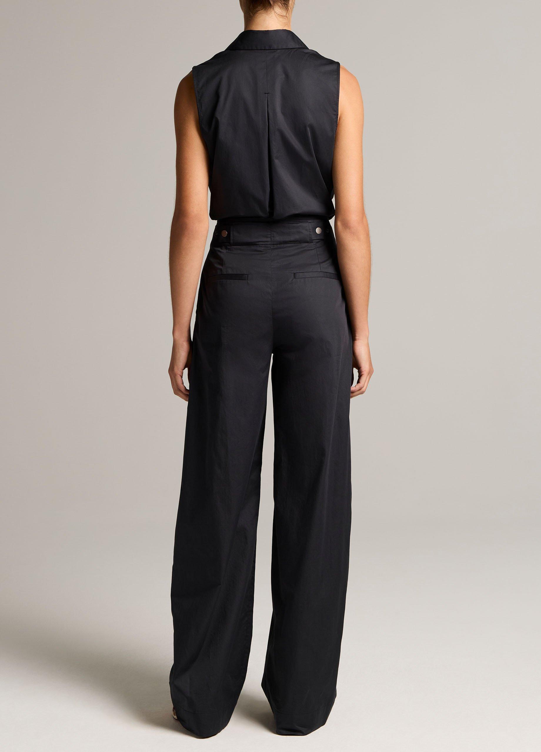 Cotton High-Rise Elastic-Waist Trouser image number 2