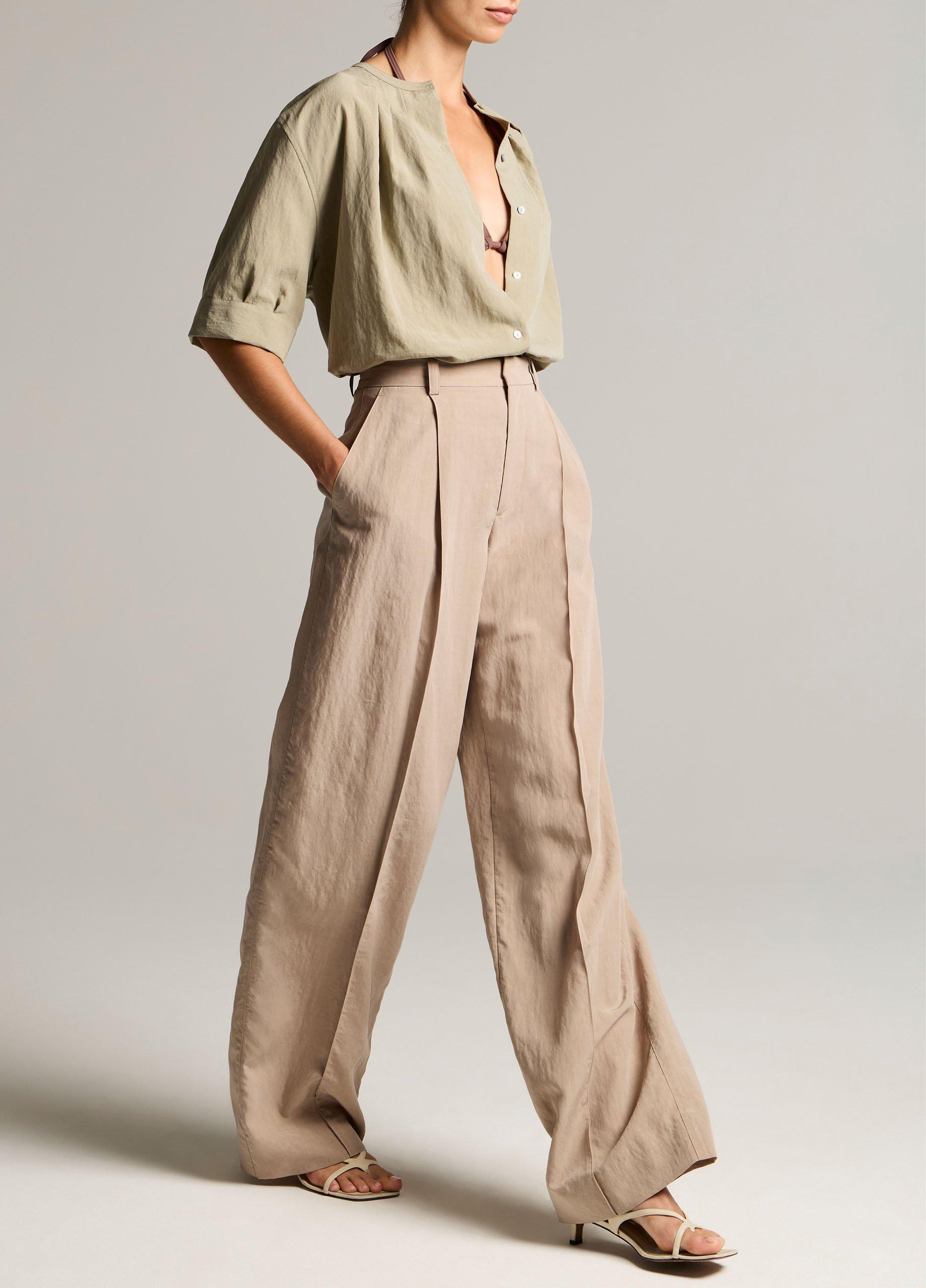 High-Rise Pleated Trouser image number 1